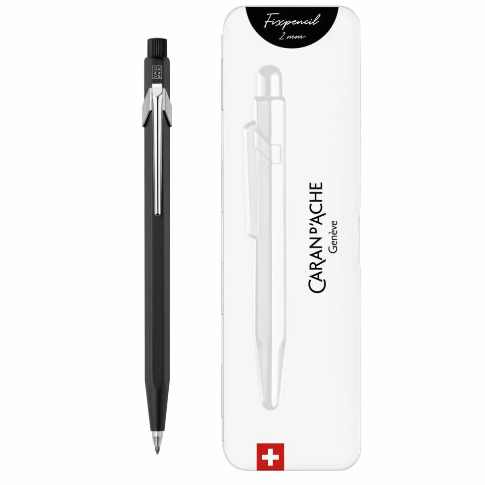 Caran d'Ache Fixpencil 2 MM nero, confezione sottile, 1 pezzo (confezione da 1)