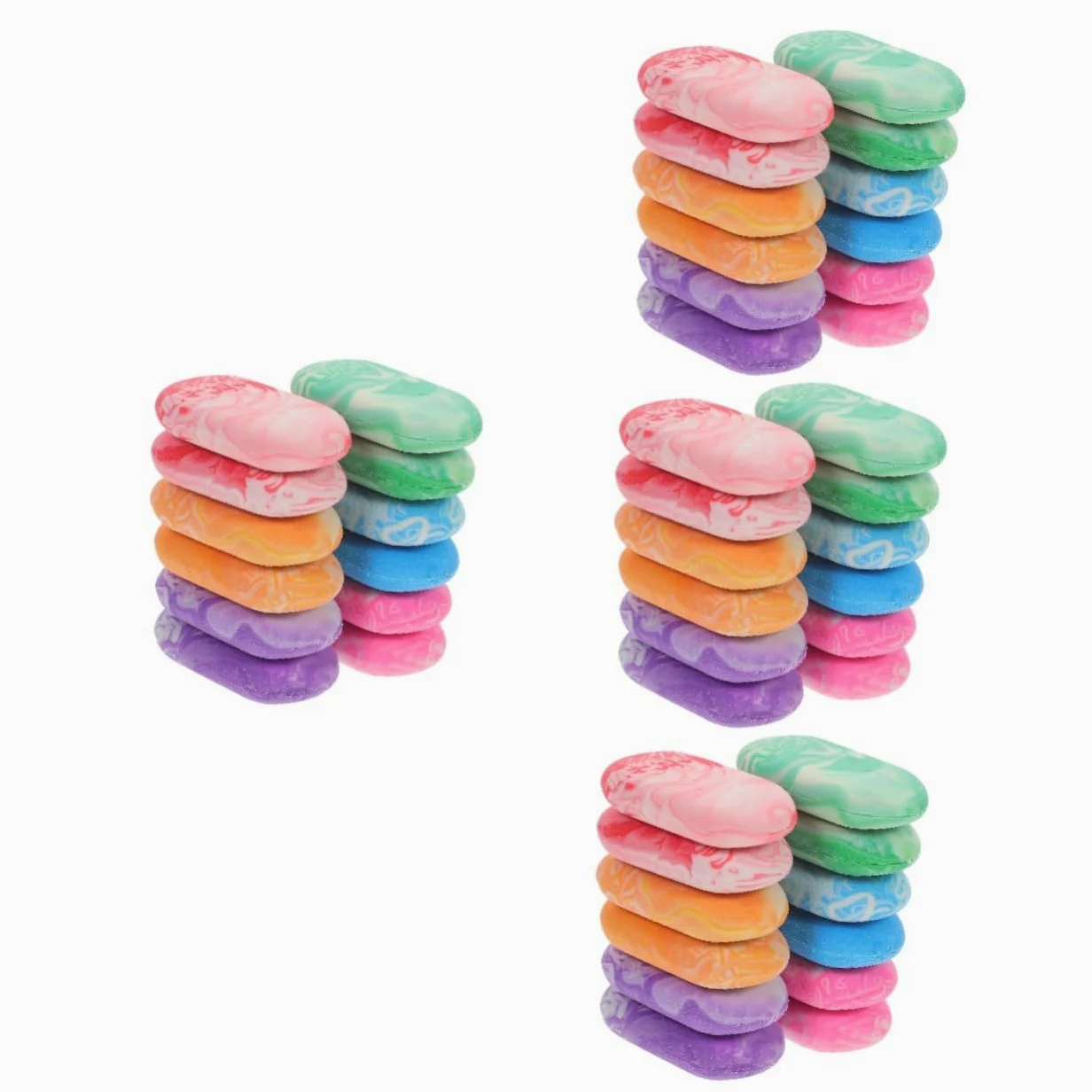 SHINEOFI 4 Set Creativi E Portatili Accessori Per Cancelleria Con Design Adorabile E Cancellazione 12 Pezzi*4