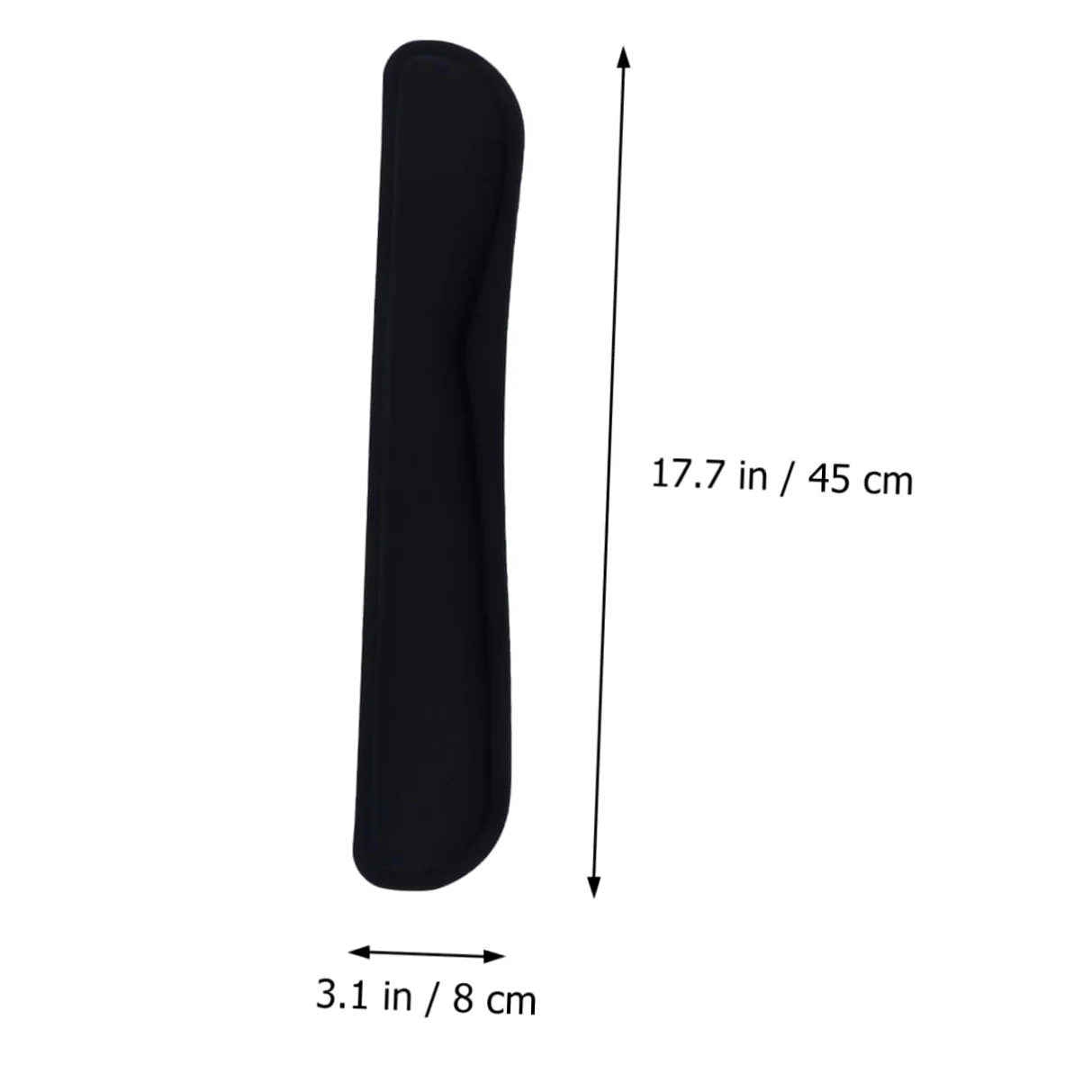 Poggia Polsi Tastiera Mouse in Memory Set 2 Pezzi Nero | Supporto Elastico, per Casa e Giochi, Tessuto Gomma Memory Foam, Comfort per Mano e Polso