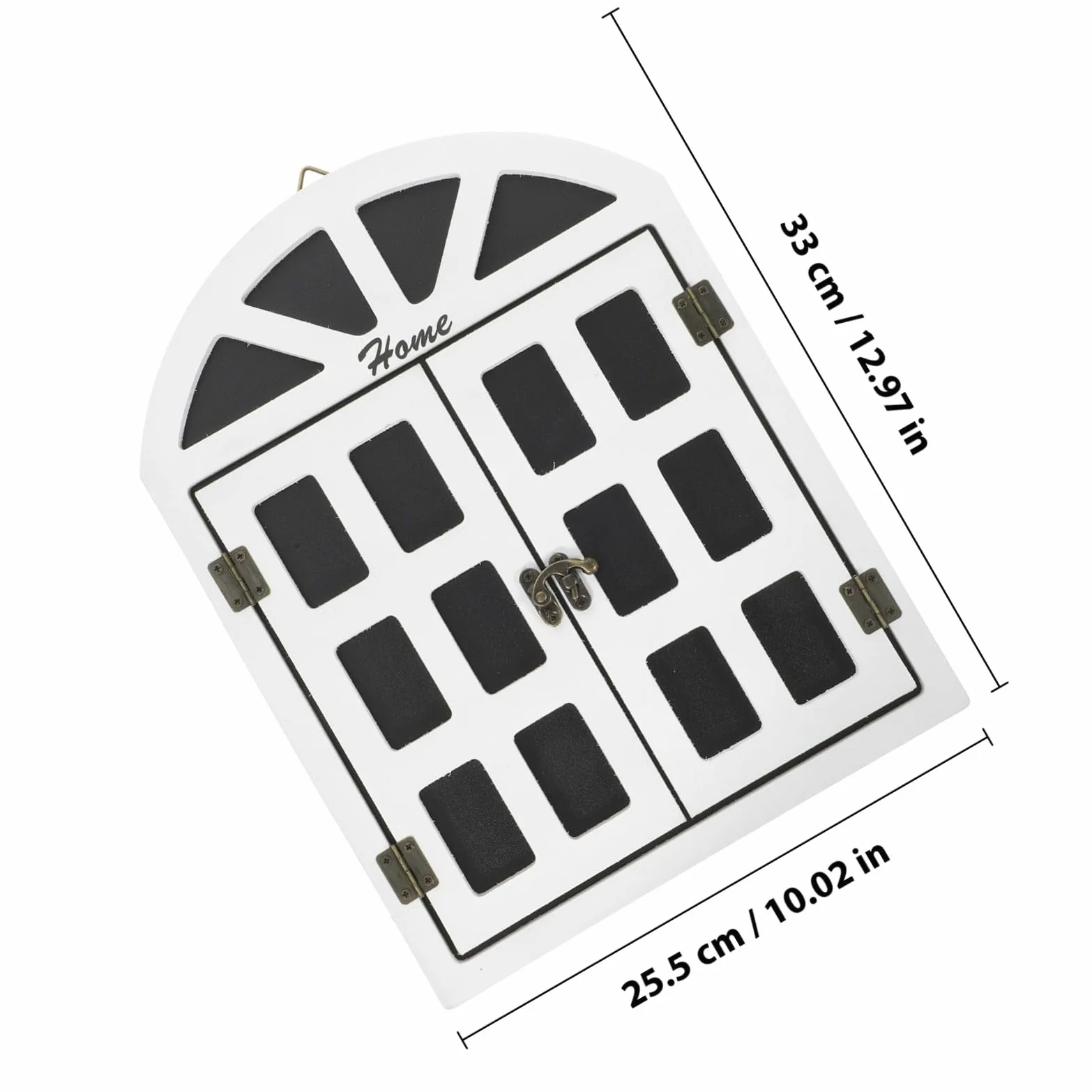 SUPVOX Lavagna Decorativa in Legno a Forma di Finestra Piccola, Bacheca Murale Cancellabile Multifunzionale per Messaggi e Menu, per Cucina, Eventi e Decorazioni da Parete