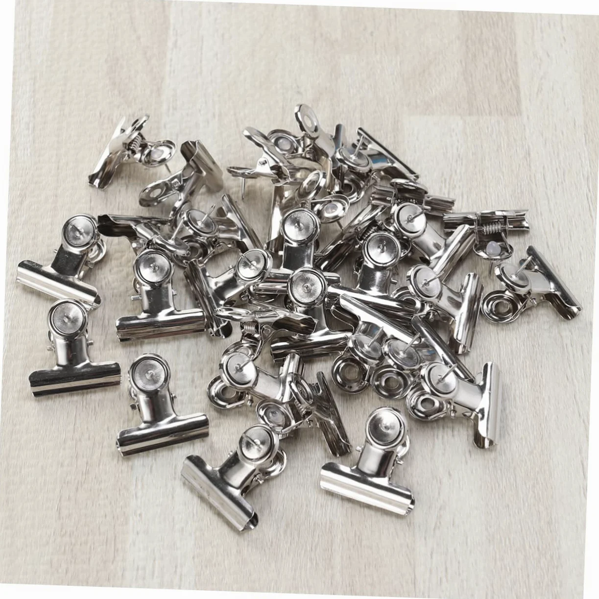 NUOBESTY 60pezzi Clip Binder Metalliche Per Ufficio Clip Da Scrivania Regolabili Per Organizzare Documenti e Forniture Di Cancelleria Confortevoli e Resistenti Nero