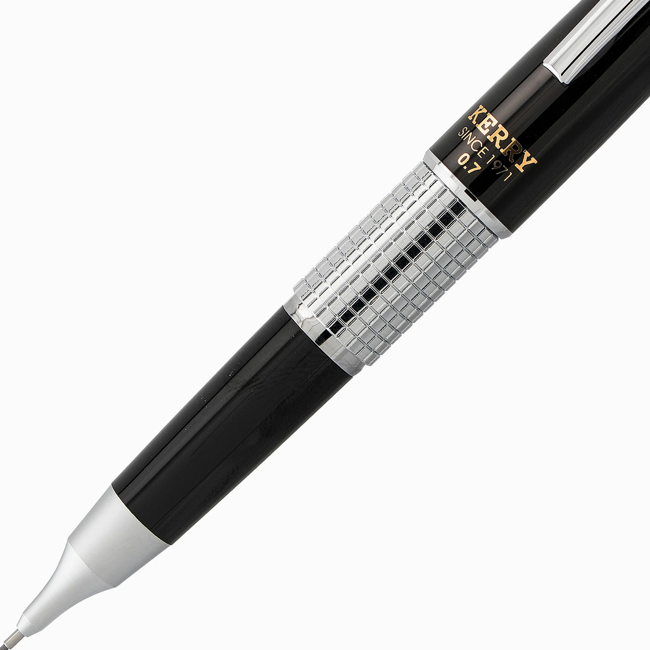 Pentel Kerry Portamine con corpo in metallo, design esclusivo, Durezza HB 0,7 mm nero