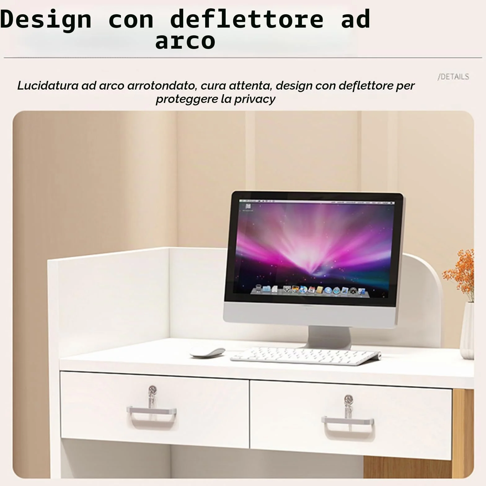 Piccola Reception, Reception Moderna, Bancone Receptions Con Cassetti E Ripiani, Receptions Barbiere, Ufficio Salone, Sala Ricevimenti, Salone Di Bellezza, Negozio Di Abbigliamento