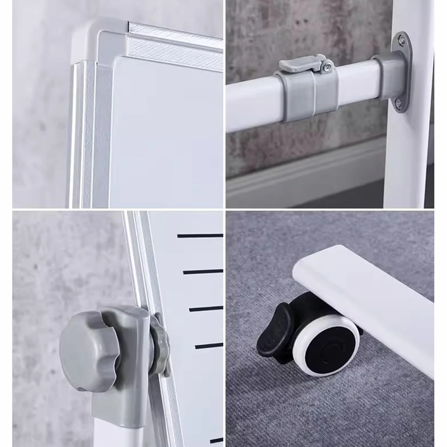 Lavagna Mobile per Personale Musicale 90x120 Cm, Lavagna Magnetica Cancellabile A Secco su Entrambi I Lati su Ruote, per Scuola, Musicisti E Casa
