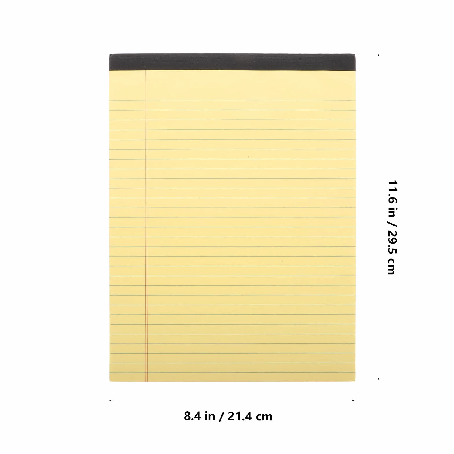 Hemobllo Blocco Note A4 Giallo 6 Pezzi con Pagine Rigate e Sezioni per Appunti Ordinati per Lavoro e Scuola Carta di Polpa di Legno