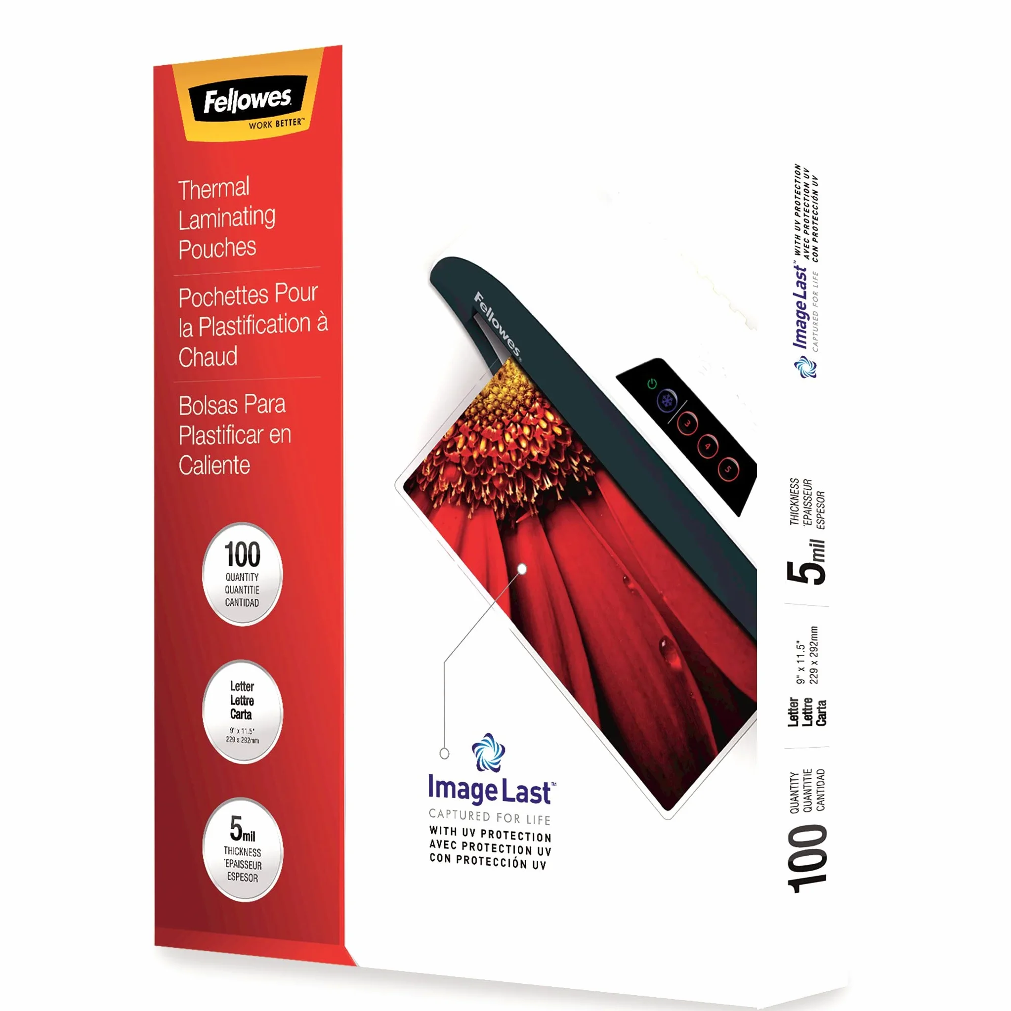 Fellowes Glossy Pouches Pellicola per plastificatrice 100 Pezzo(i)
