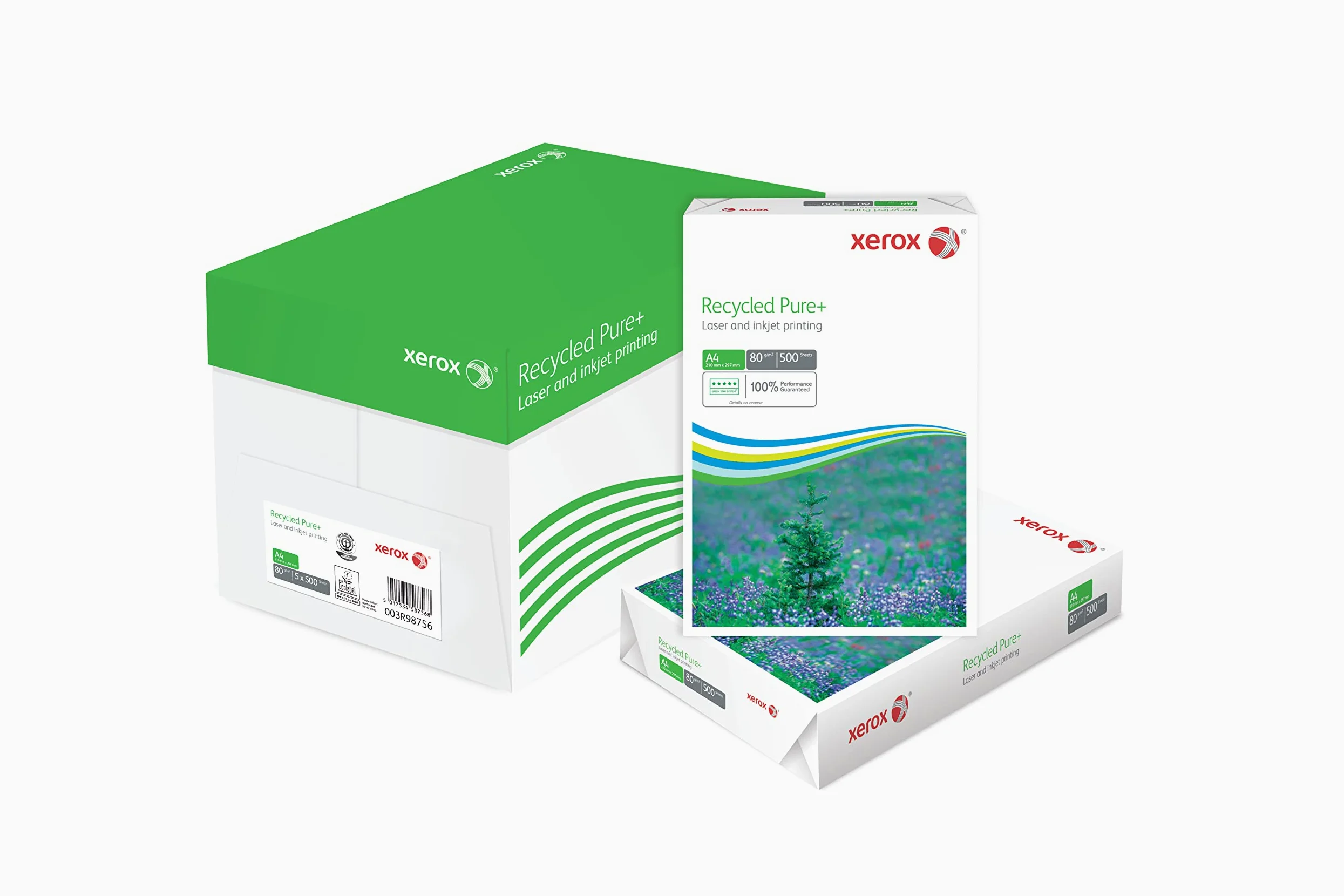 Xerox Recycled Pure+ - Carta riciclata bianca CIE 135-80 g/m² A4, 5 x 500 fogli