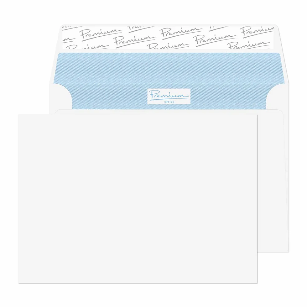 Blake Premium Office Portafoglio Stacca e sigilla 114 x 162 mm 120 g/m2 Bianco ultra wove Confezione da 500
