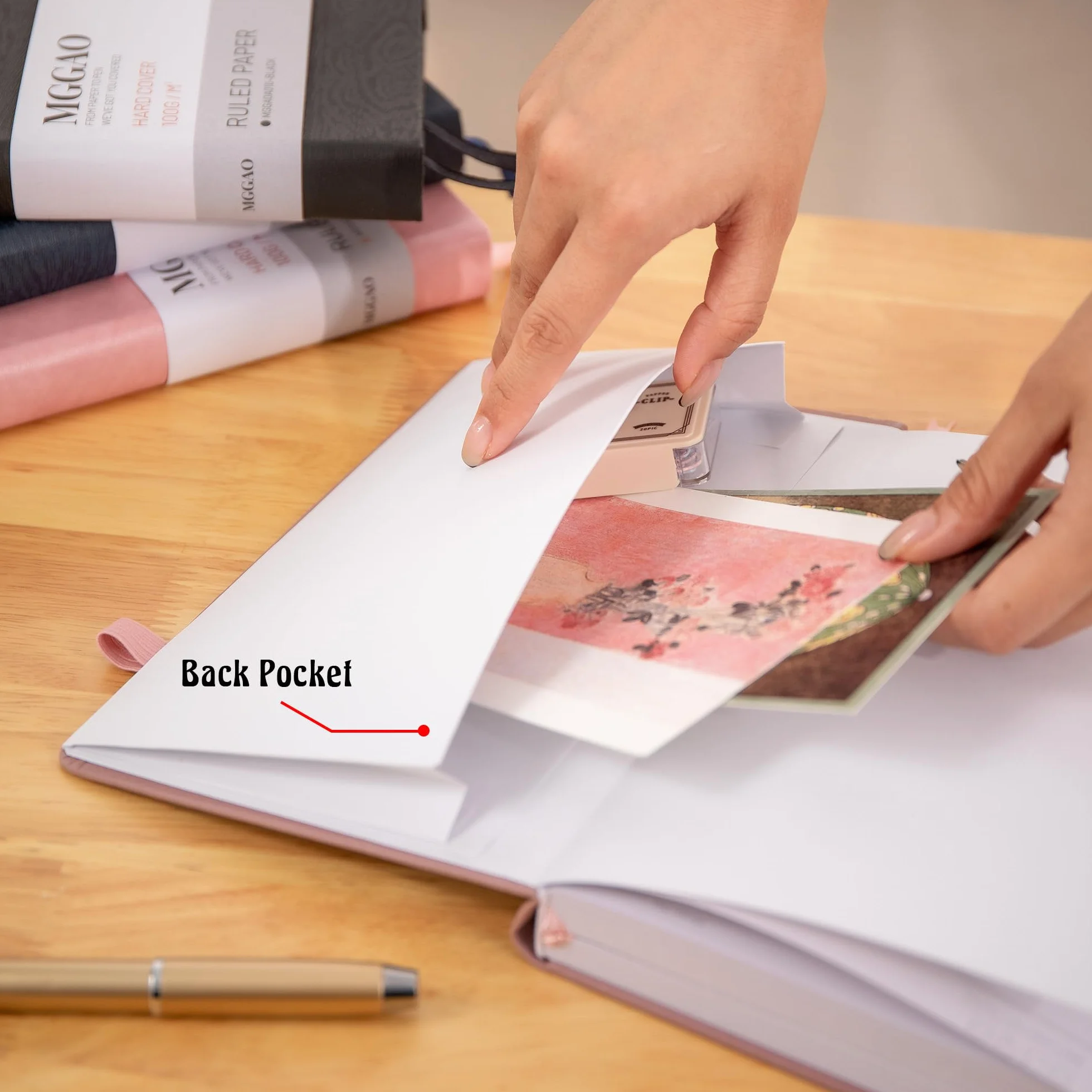 MGGAO Quaderno a Righe A5, 320 Pagine, Copertina Rigida, Carta 100 g/m²