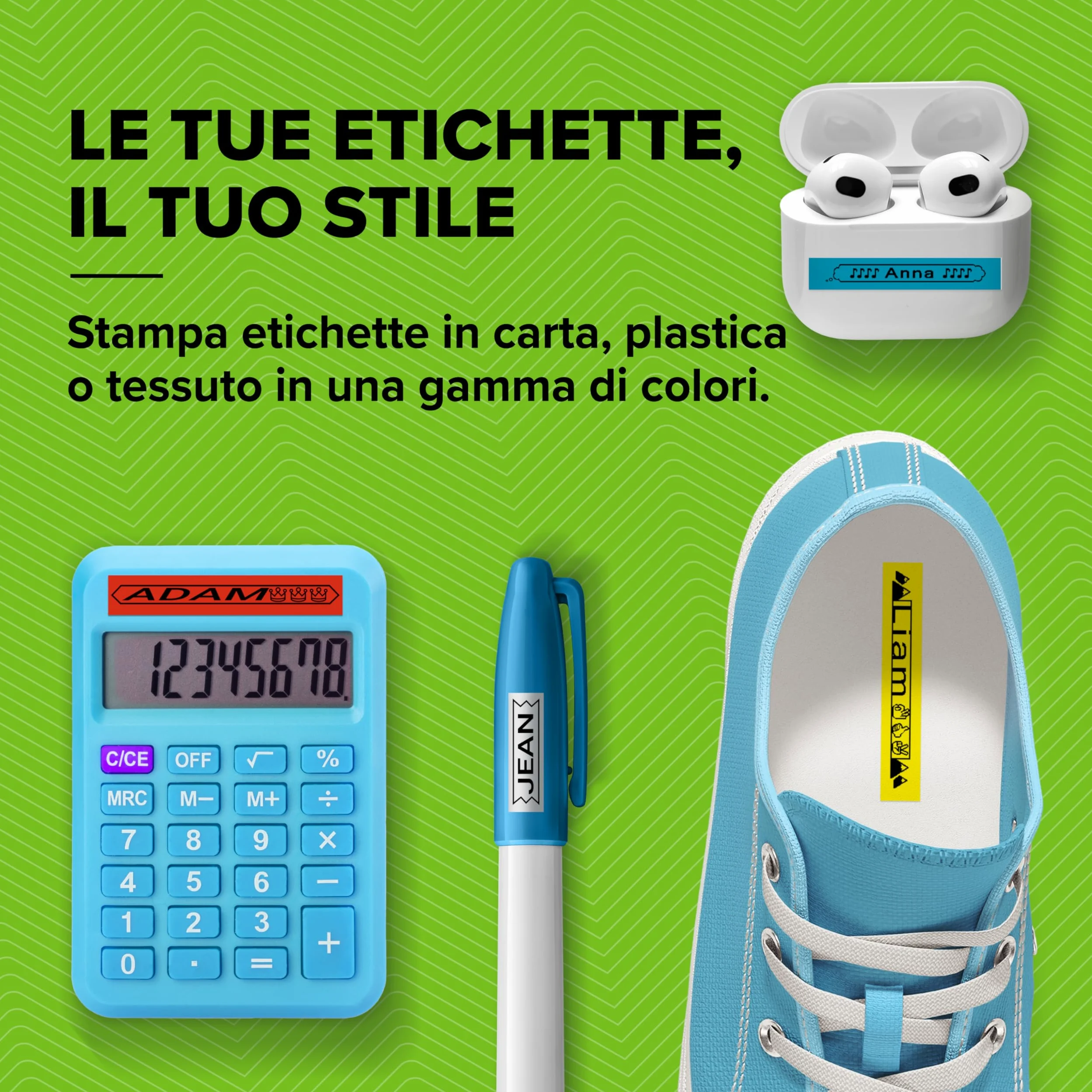 DYMO LetraTag 200B etichettatrice Bluetooth | Stampante per etichette compatta | Si connette a iOS e Android tramite tecnologia wireless Bluetooth | Include 1 rotolo di etichette di carta bianca
