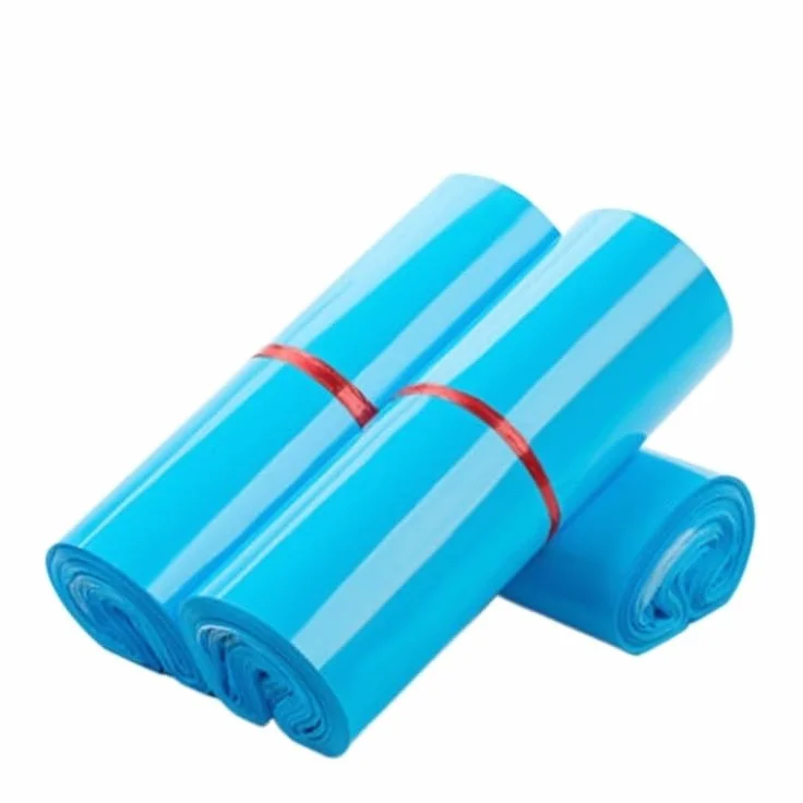Buste per Spedizione 50 pezzi PE Poly Mailer Mailing Bag Express Box Abbigliamento T-shirt Busta Guanti in plastica Sacchetti adesivi for rifiuti (Color : Blue, Size : 32x45cm)