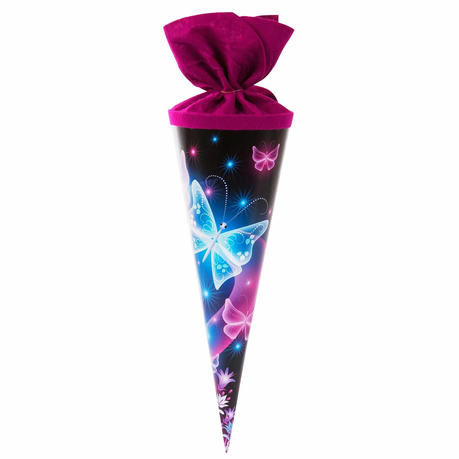 Goldbuch Sacchetto per la Scuola di Fratello con Farfalle e Zucchero 35 cm Cartone Laccato Confezione Regalo Multicolore