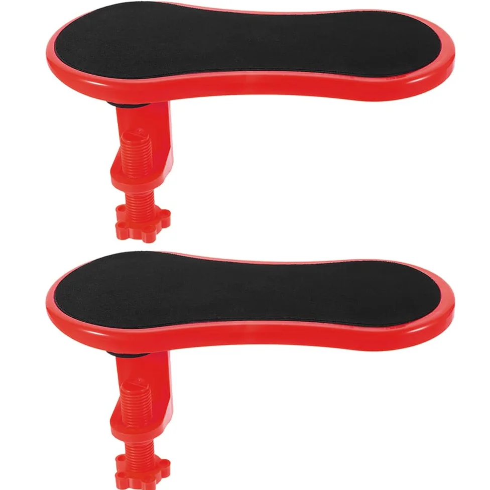 ifundom Poggiapolsi per Polso Ergonomico in Gomma e Cotone 2 Pezzi Leggero e Portatile Rosso per Viaggi e Ufficio