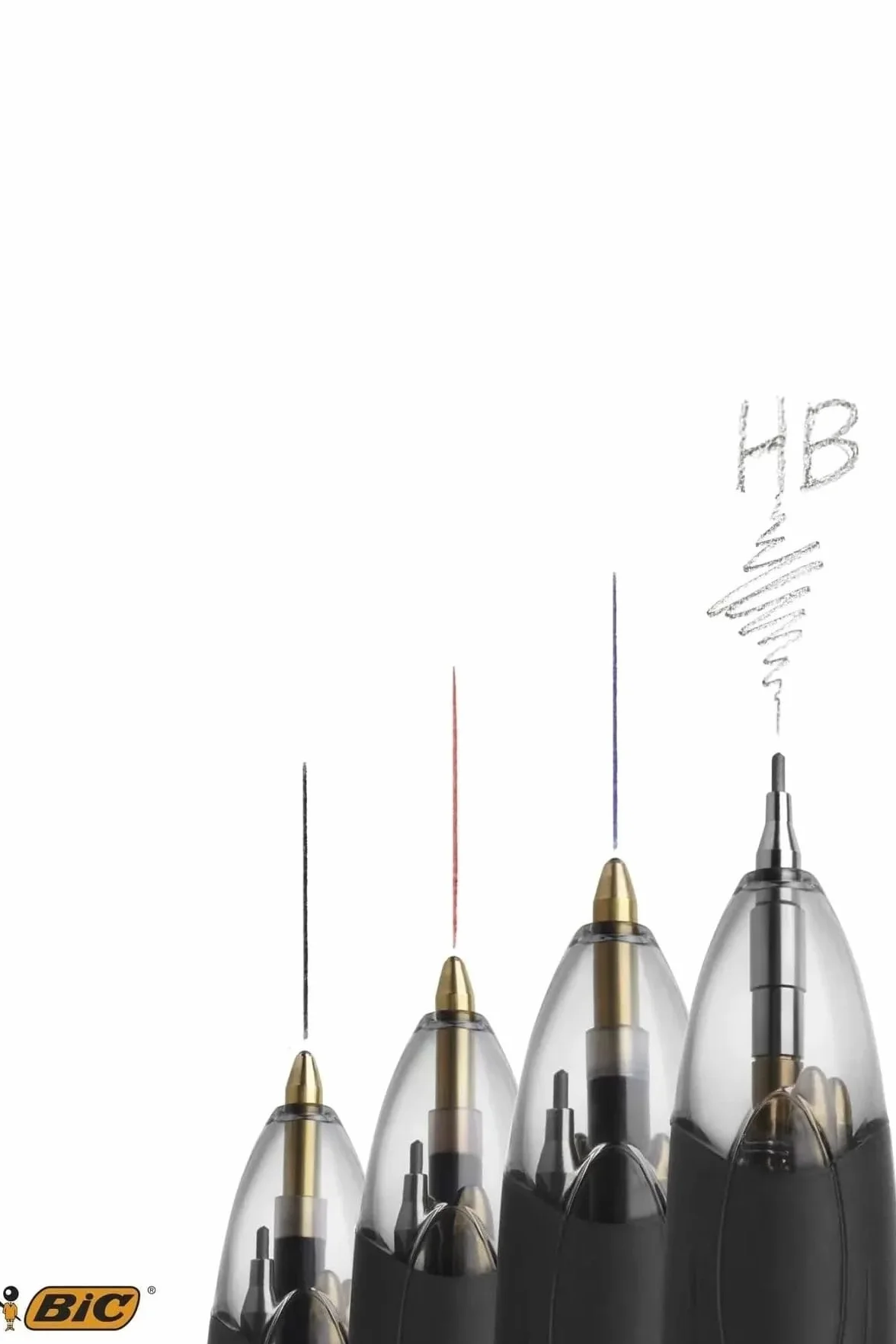 Bic 4 Colours Penna biro Grigio