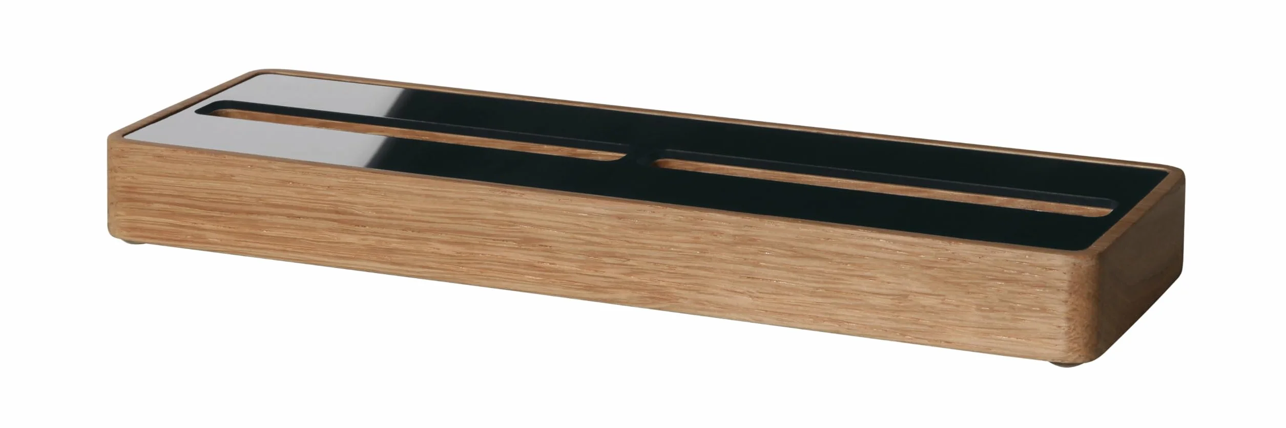 SIGEL VA201 Espositore per biglietti da visita, in legno massello di rovere, 20,6 x 2,2 x 6,3 cm, fino a 60 biglietti