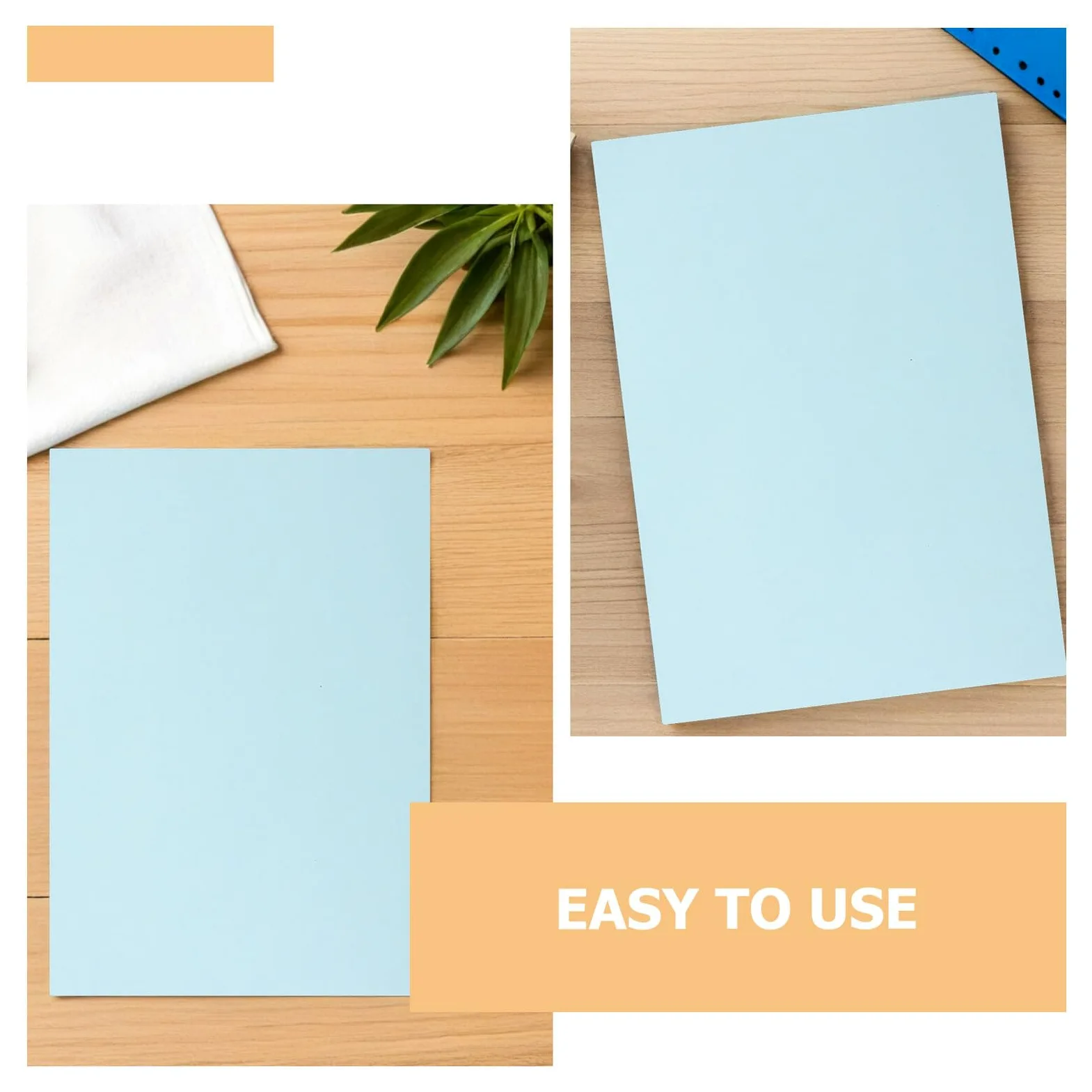 GALPADA 200pezzi Carta Colorata Azzurro per Stampante Fotocopie e Origami Carta da Stampa per Ufficio e Bricolage