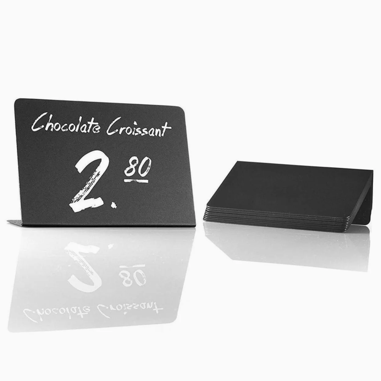 SHINEOFI 12pezzi Lavagna Nera Acrilico Per Decorazione Da Tavolo Display Messaggi Per Matrimonio e Feste Nera Lavagna Piccola Versatile Per Eventi Speciali