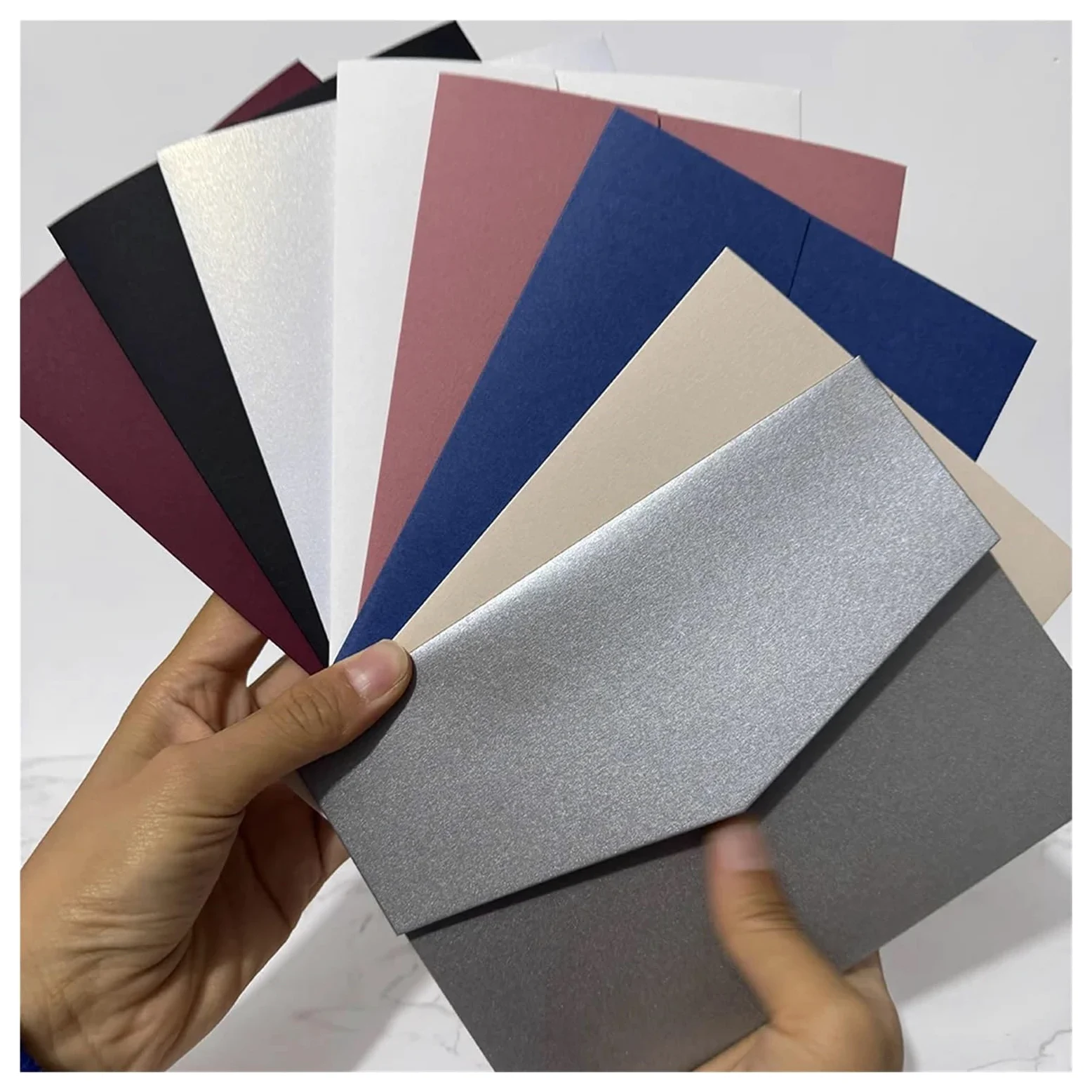 Buste Da Lettera Busta di carta for matrimonio fai da te con biglietto tascabile vuoto 50 pezzi(Sage green)