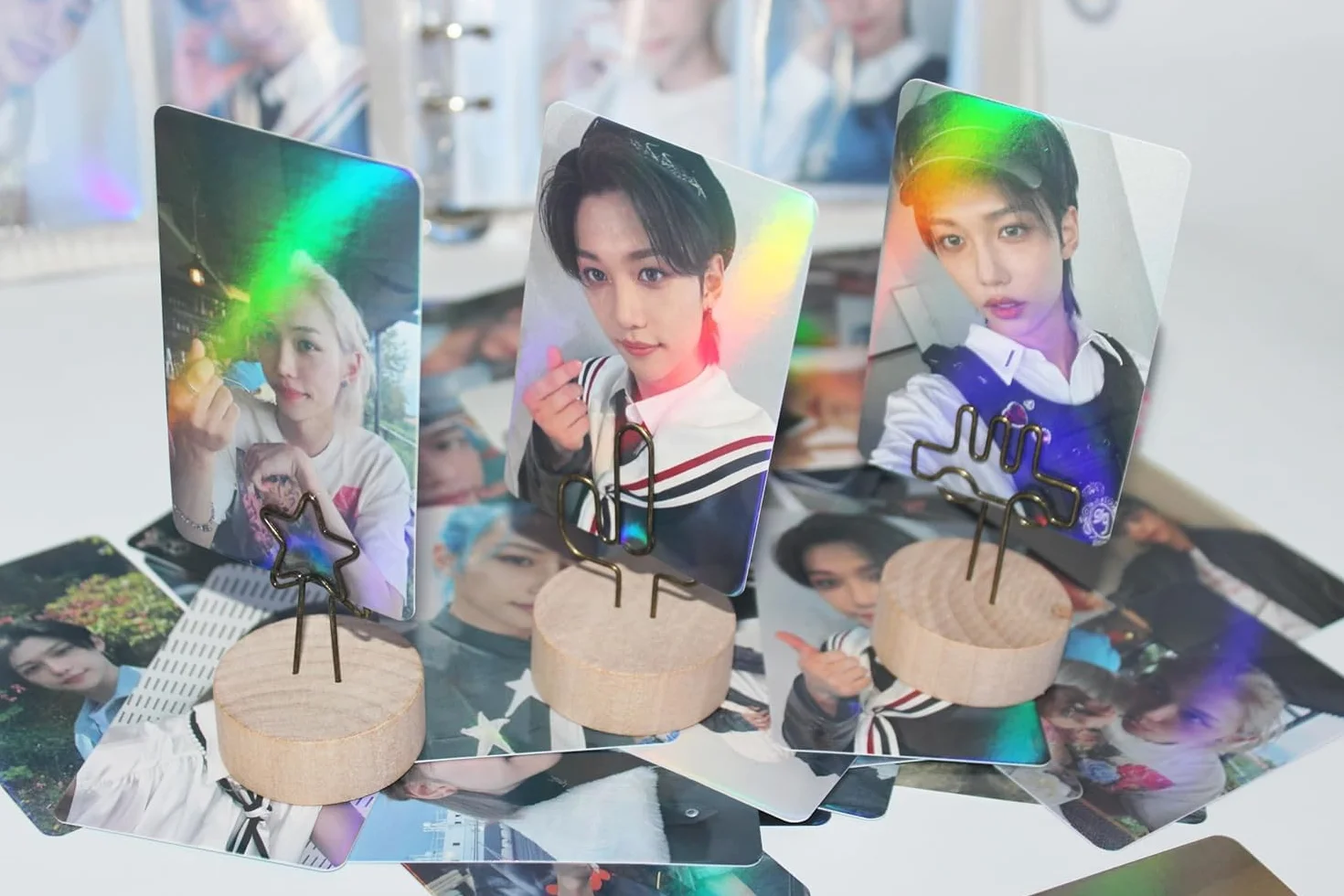Stray Kids Felix Photocard Laser New Album Carta Mini Photo Card Mini Poster Fan Caedeu (Felix-1)