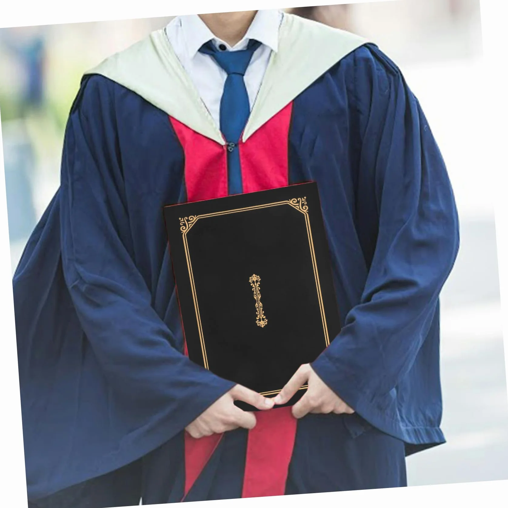 HOMSFOU 20 Pezzi Copridiploma Oro Protettori per Certificati e Documenti per Ufficio e Casa Facile Installare Protezione Pratica per Diplomi e