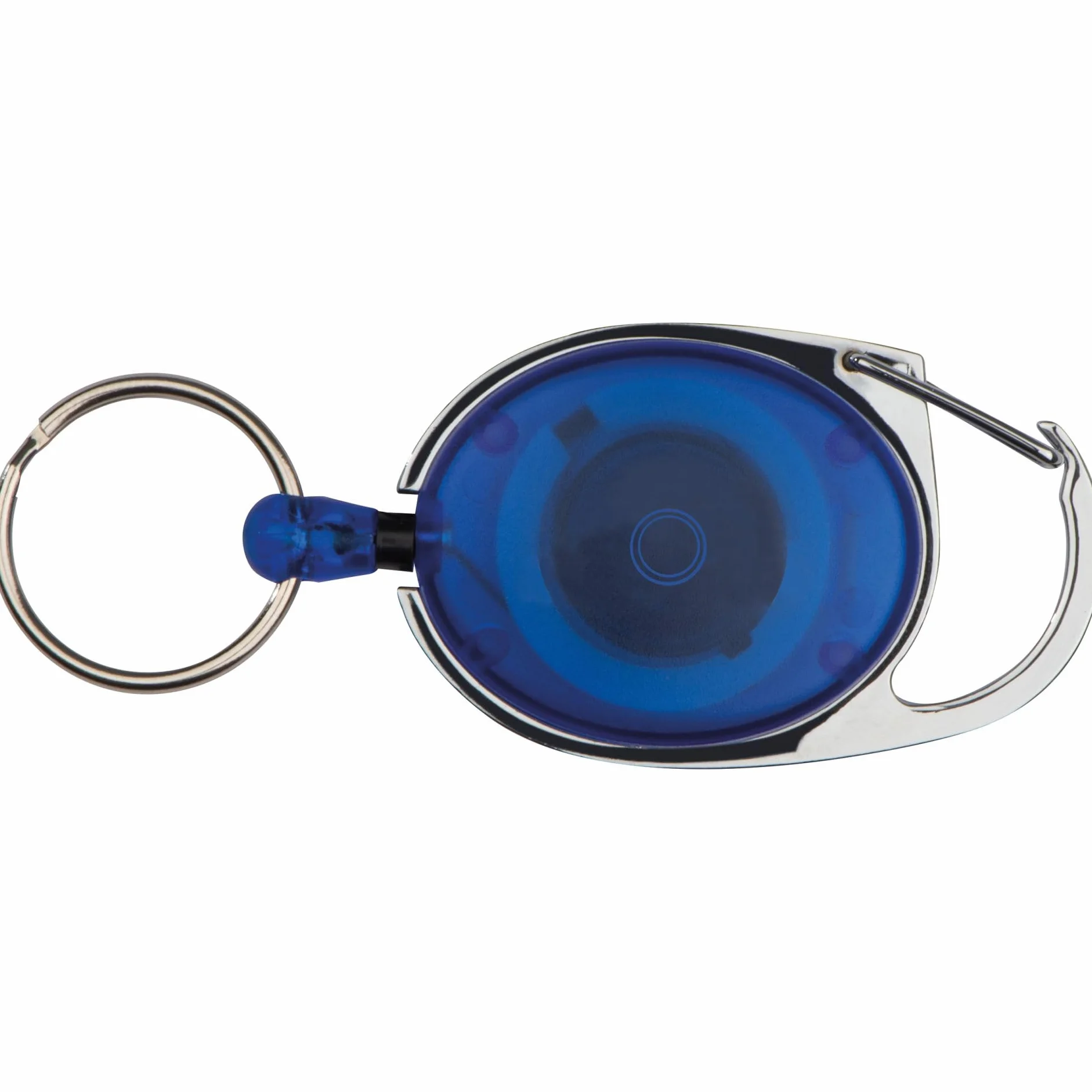 Porta Skipass Blu Trasparente con Portachiavi, Cartellino, Ausweisjojo, Yoyo 10-pc