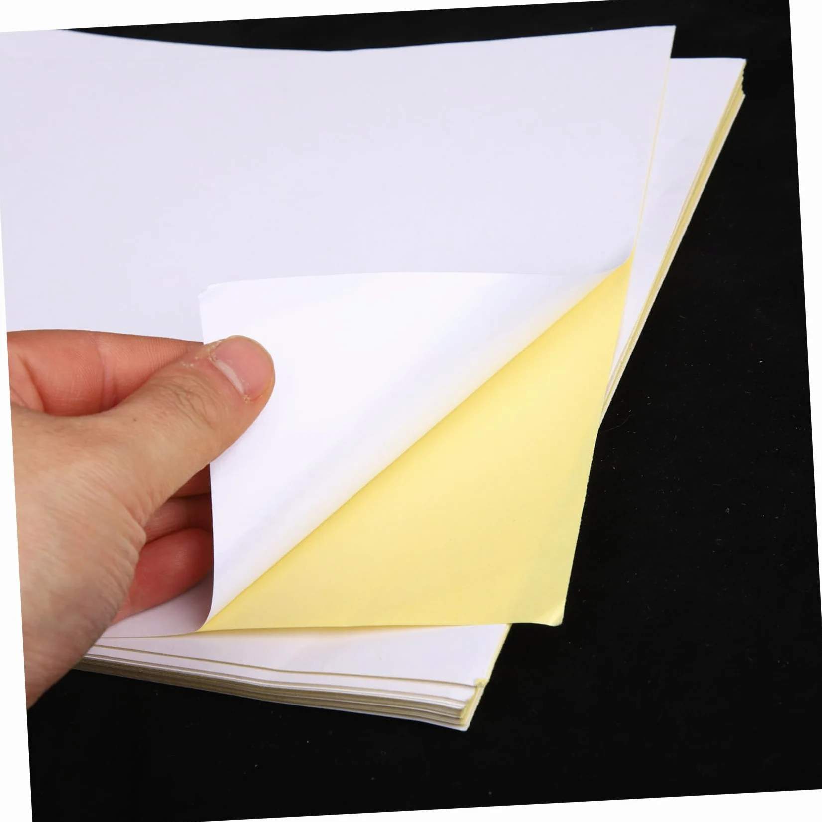 TEHAUX 100fogli Carta Adesiva Per Stampante Getto d Inchiostro Carta Adesiva Opaca Bianca Per Etichette Personalizzabili