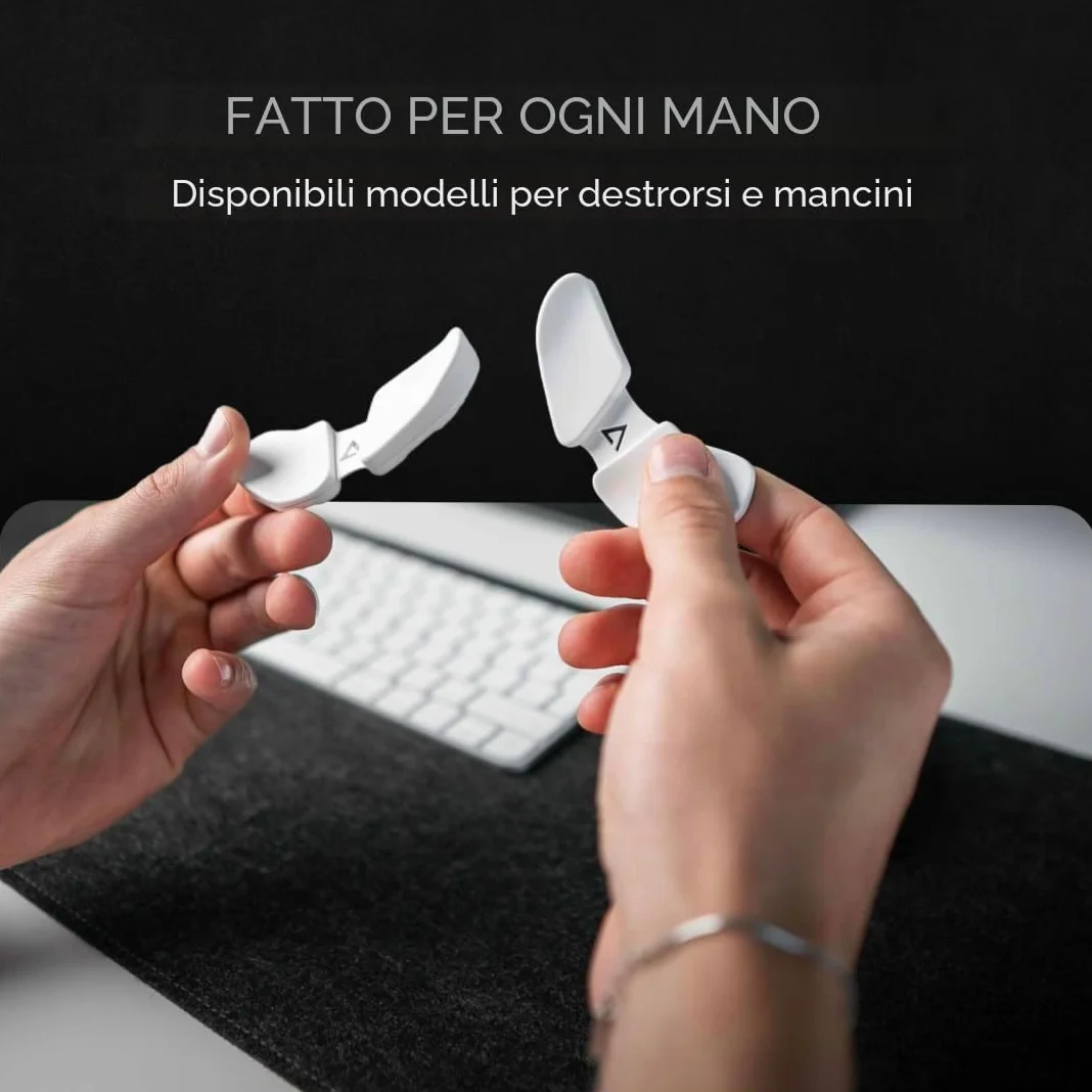 DELTAHUB Carpio 2.0 Poggiapolsi ergonomico per mouse destrorsi per tunnel carpale sollievo dolore anti-fatica
