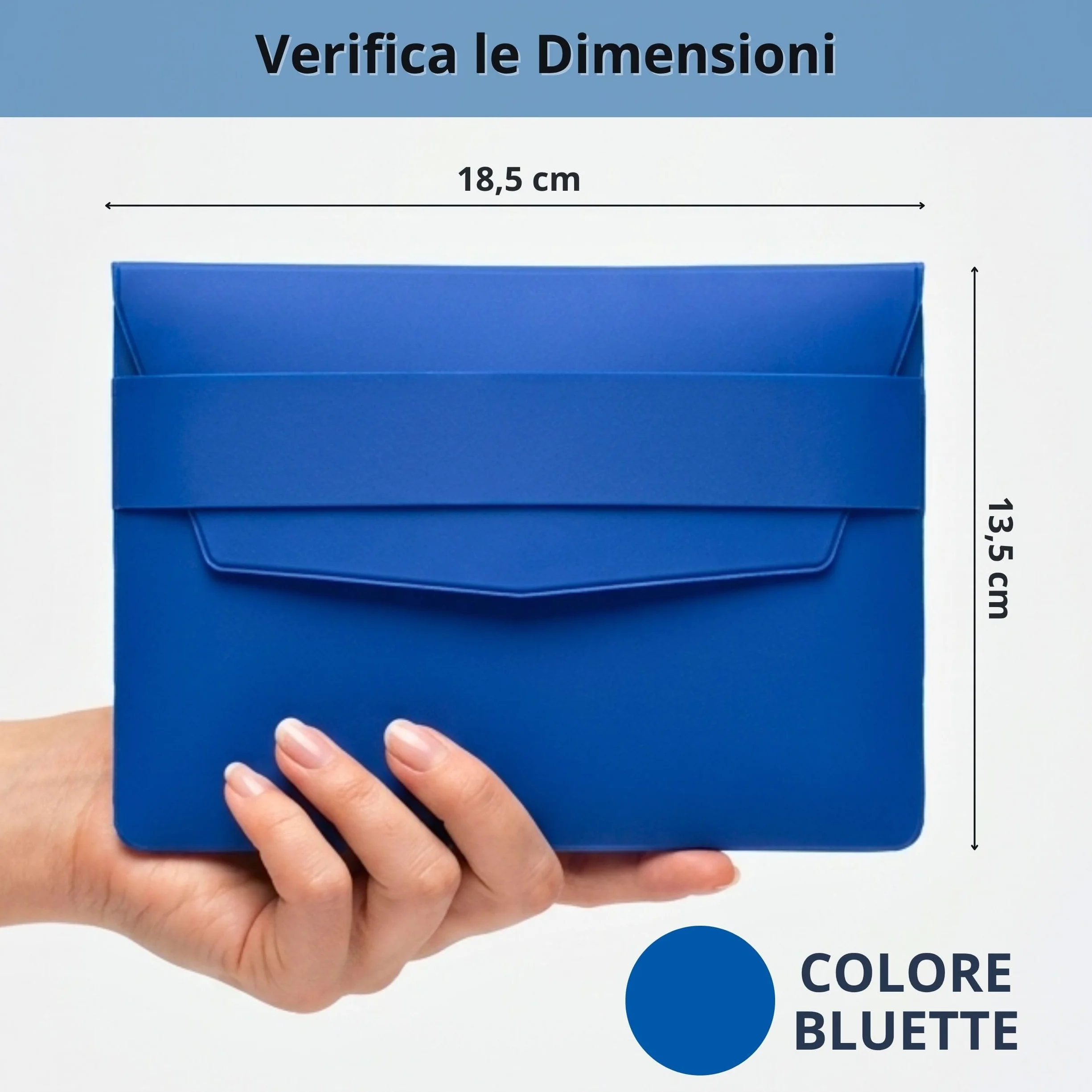 STALIVA 2 Pezzi Porta Documenti Auto Moto, Porta Libretto Auto e Assicurazione, Cartellina Portadocumenti da Viaggio Bluette