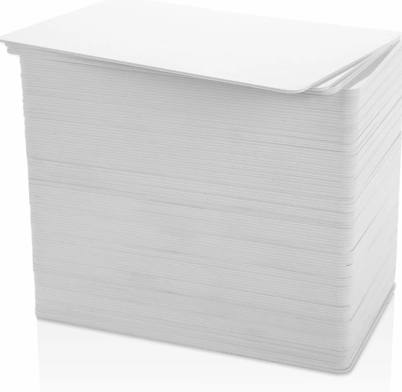 200 Carte PVC Bianche, Carte Bianche Plastica CR80 0.76mm, Card PVC per Stampanti, Fogli di Plastica Bianca, Scheda Bianca per Badge e ID