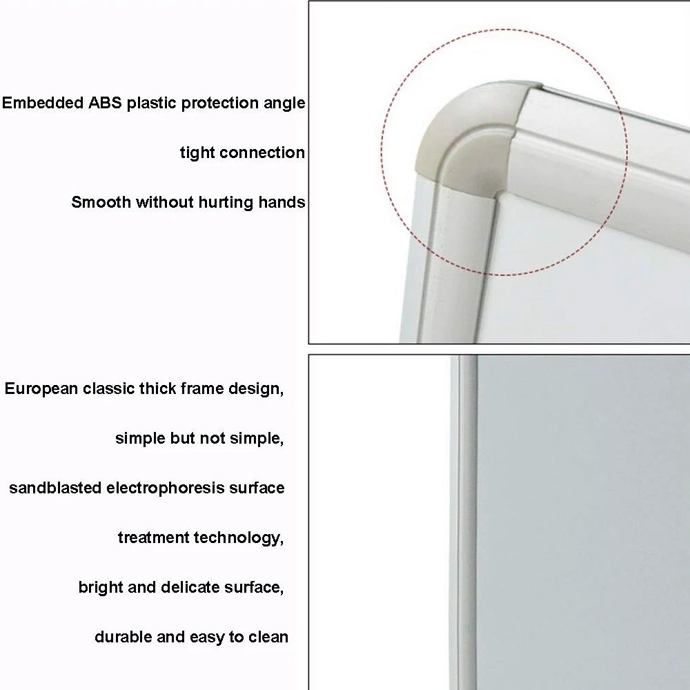 Lavagna Bianca - Lavagna Magnetica cancellabile a Secco sospesa su Un Lato, Facile da Scrivere e Cancellare, per la Scuola, l'home Office (30X45 cm)