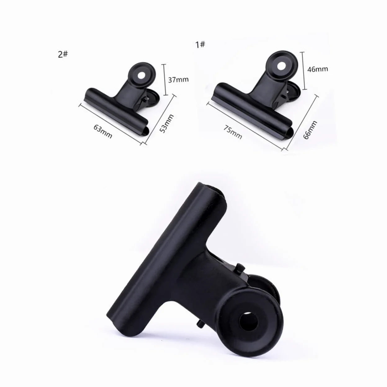 2 Set Di Pratiche Clip Per Raccoglitori in Metallo Da 38 Mm Con Piccolo Foro Per Parete Ufficio Casa Molla Resistente Per Il Fissaggio Di Documenti 30 Pezzi * 2