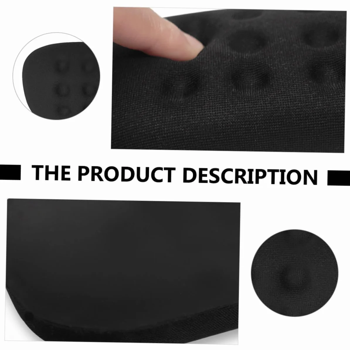Angoily 3 Pezzi Tappetino Ergonomico per Poggiapolsi per Memory Foam con per Ufficio Comfort per Lavoratori e Gamer Antiscivolo e Resistente