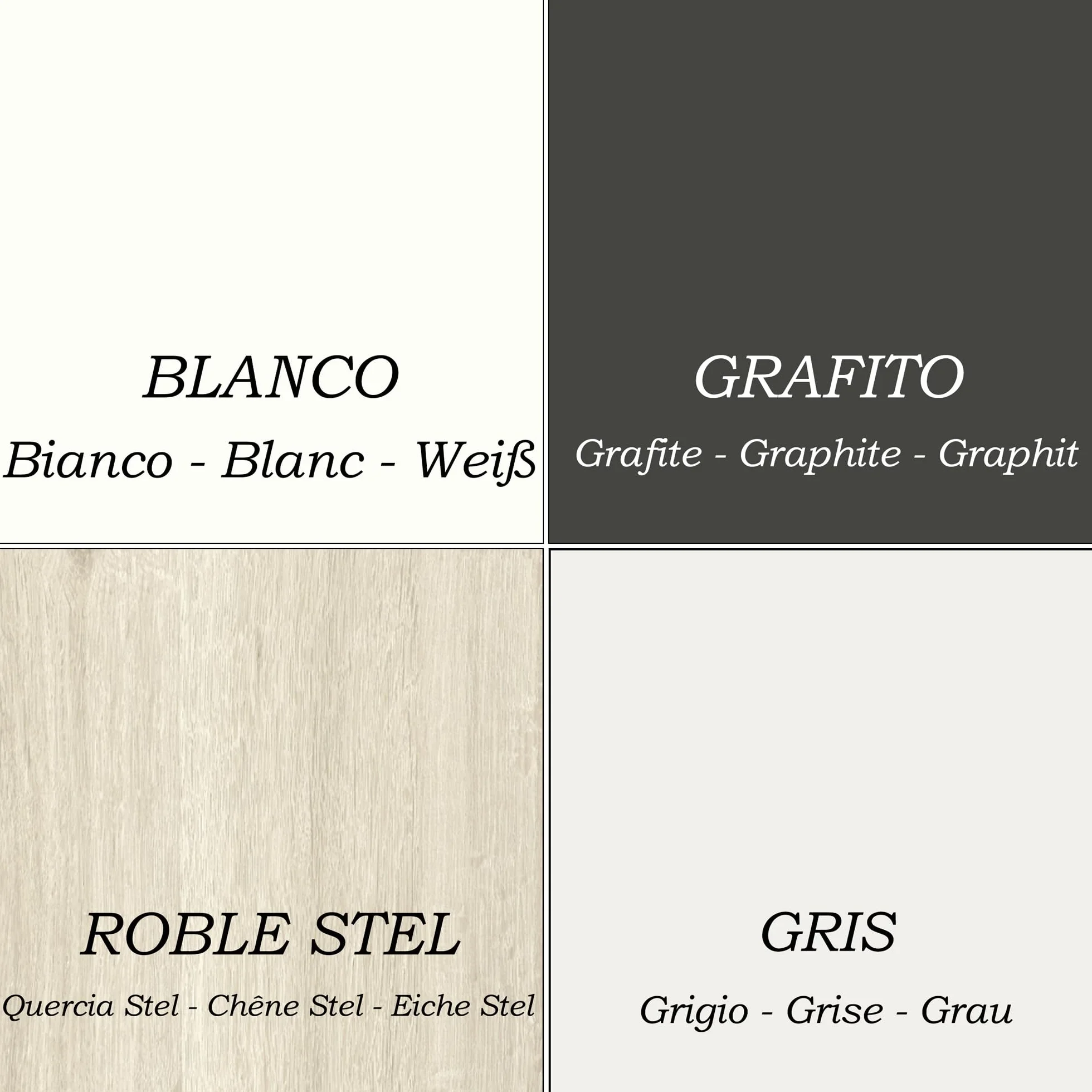 Henor Bancone Reception Oja. 100 x 50 x 107 cm. Legno Con tavolo interno. Ideale per ufficio, reception, attenzione, commercio. Grafite Opaco