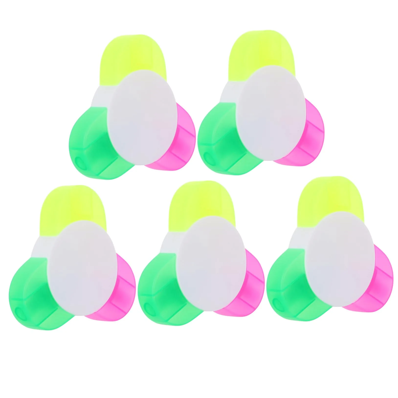 Housoutil 3 Set Fluorescenti Evidenziatori Colorati Per Scuola E Ufficio Per Scrittura 5 Pezzi * 3
