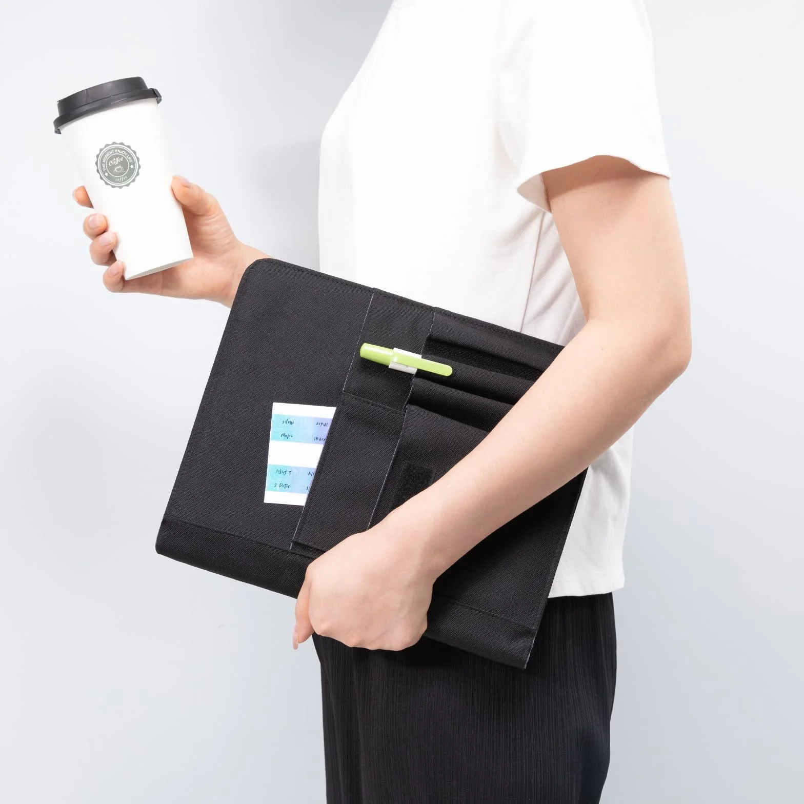 APOFFICE Custodia protettiva per quaderni da lavoro, organizer per quaderni, compatibile con Rocketbook Fusion, con passante per penna, porta biglietti da visita, tasca per accessori