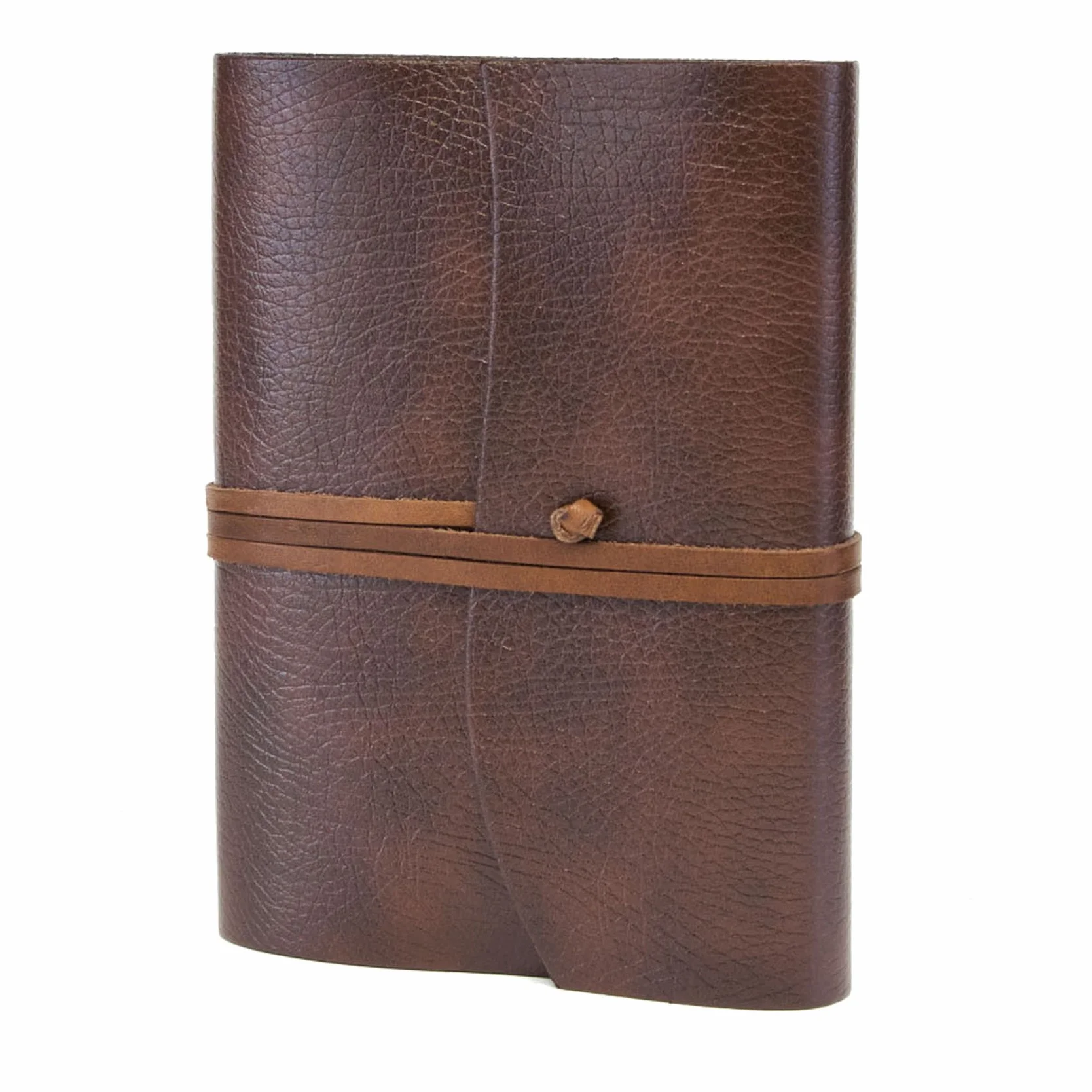 Belcraft Tivoli Diario/Taccuino in Pelle riciclata con Blocco Intercambiabile, Realizzato a mano da Artigiani Toscani, Include Scatola Regalo, A5 (15x21 cm) Marrone (Marrone)