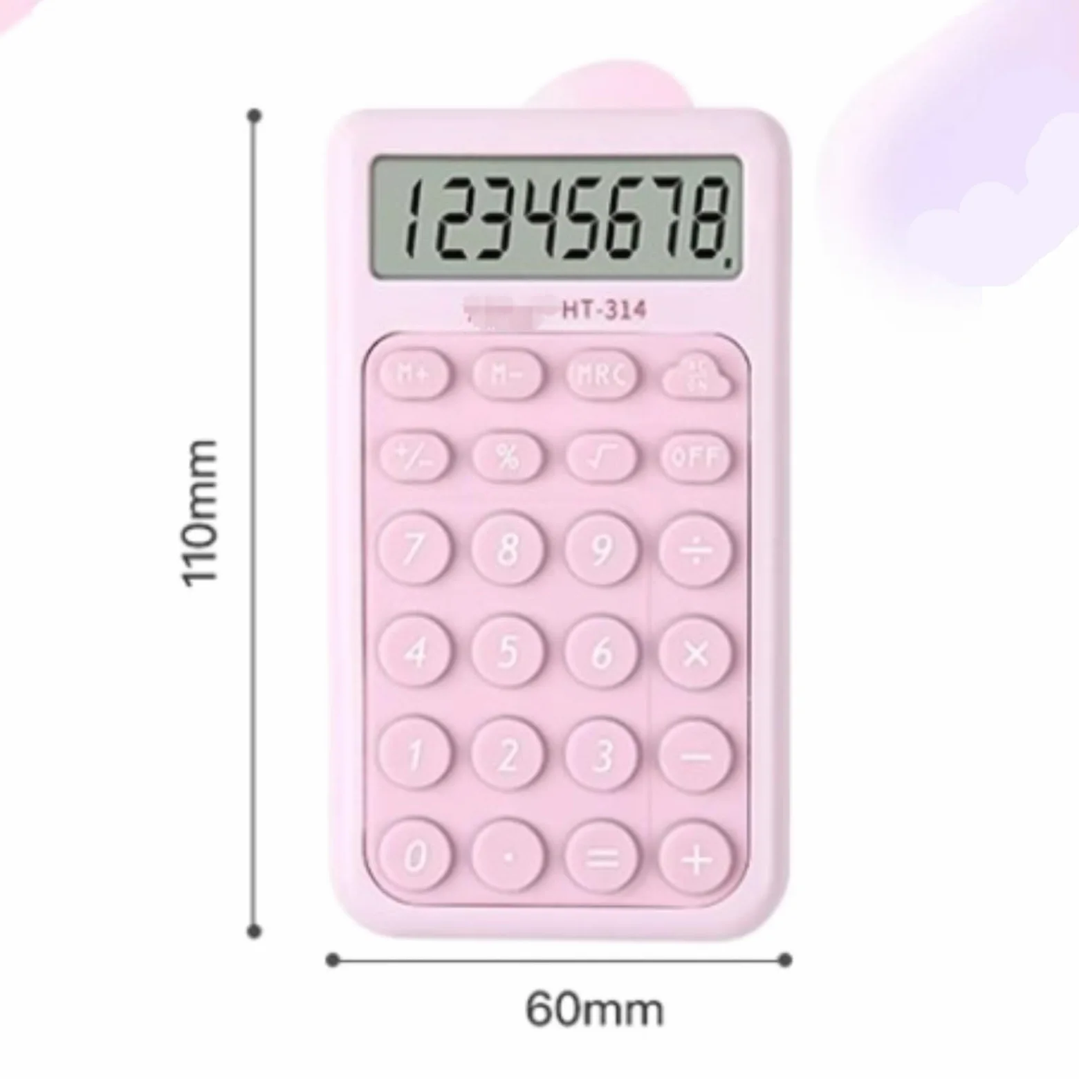 Strumenti Di Calcolo Calcolatrice Da Tavolo Multifunzione, Display LCD A 8 Cifre, Portatile Giornaliera E Di Base For Ufficio Adatto Per Lo Studio(Blue)