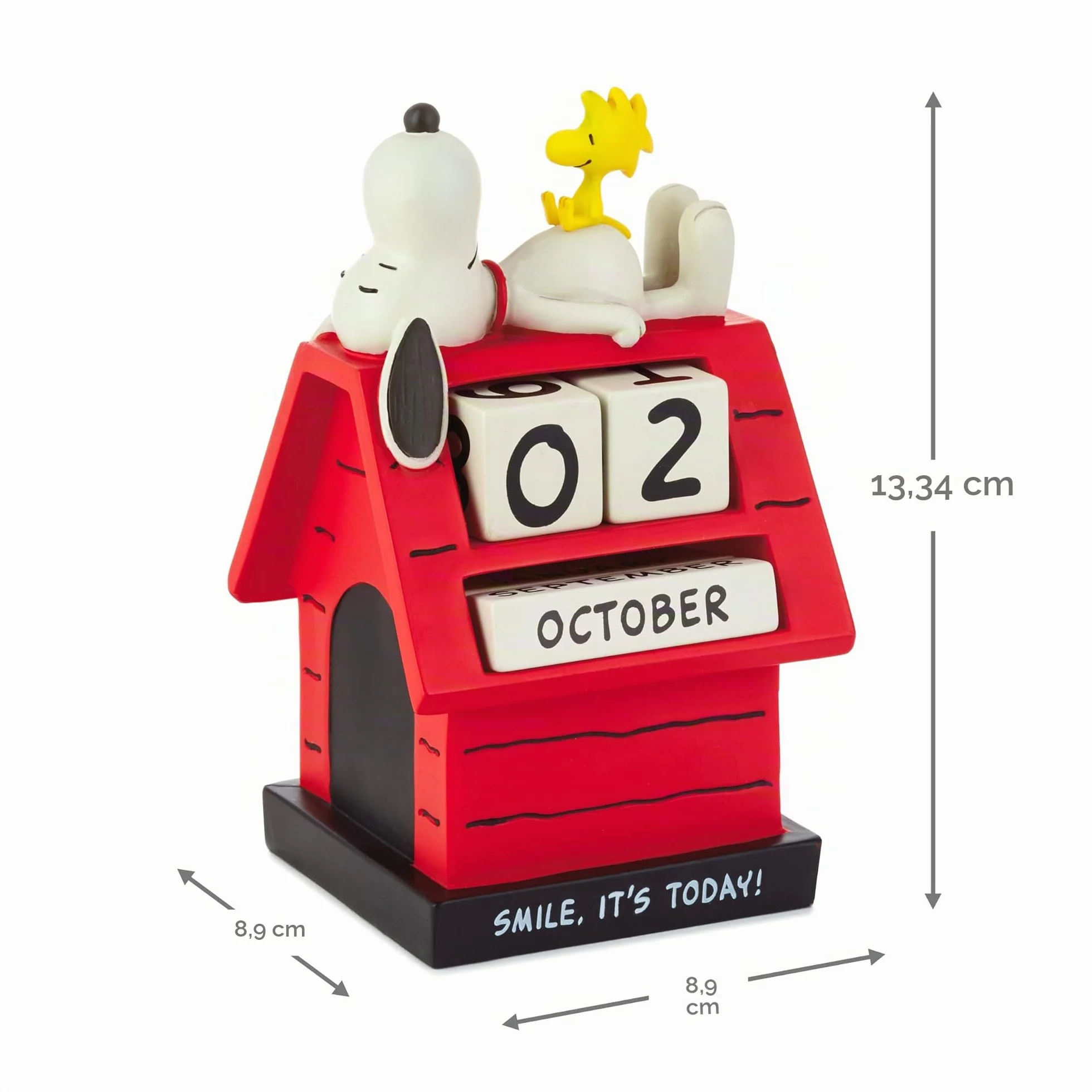 Hallmark Calendario perpetuo, SNOOPY & WOODSTOCK, calendario, casetta per cani, rosso