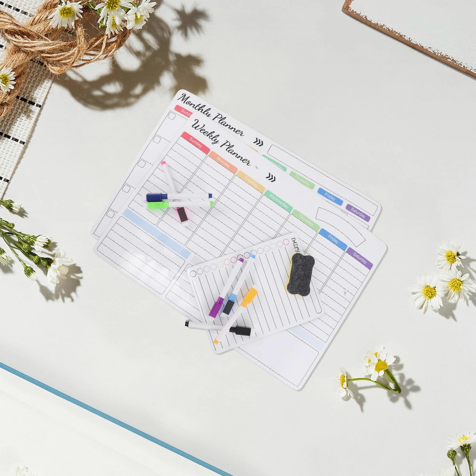 Forniture Per Ufficio Calendario Magnetico Per Frigorifero White