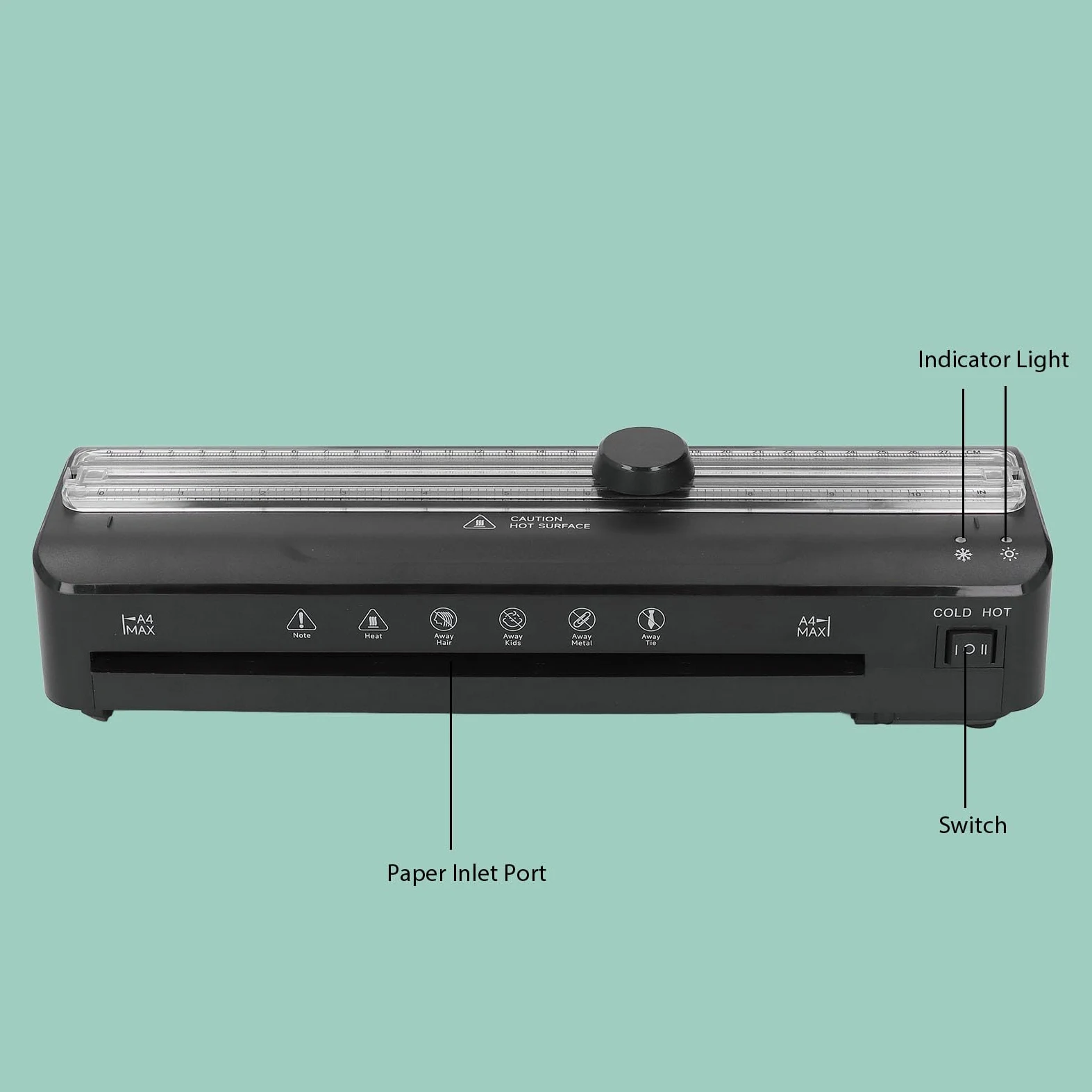 Laminatrice Termica, Plastificatrice A4 con Bilancia e Taglierina per Carta, Plastificatrice per Disegno di Menu di Documenti Fotografici, per Insegnanti di Ufficio, Casa (Spina