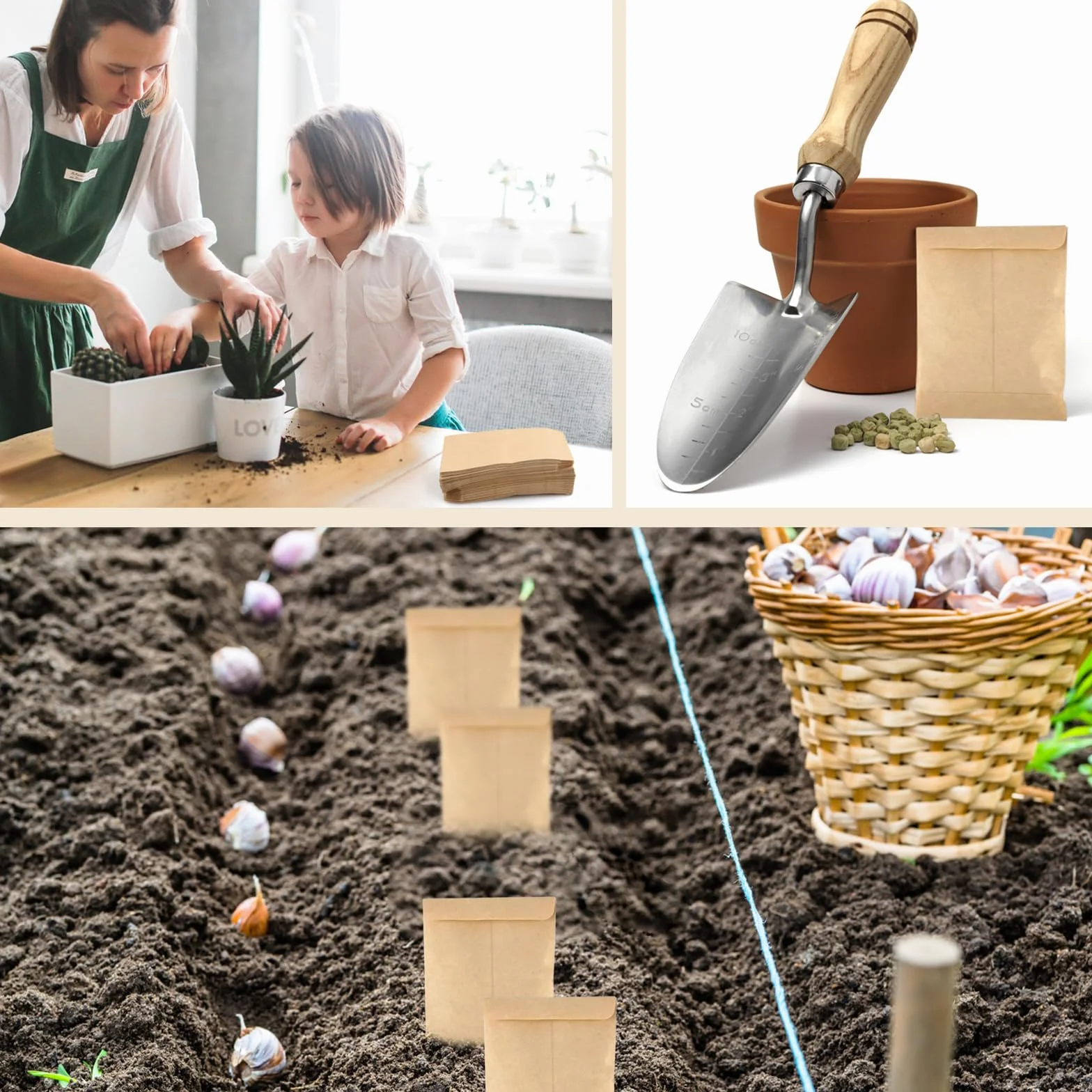 300 Pezzi Buste in Carta Kraft per Imballaggio Regalo, Sacchetti Marroni per Monete e Francobolli