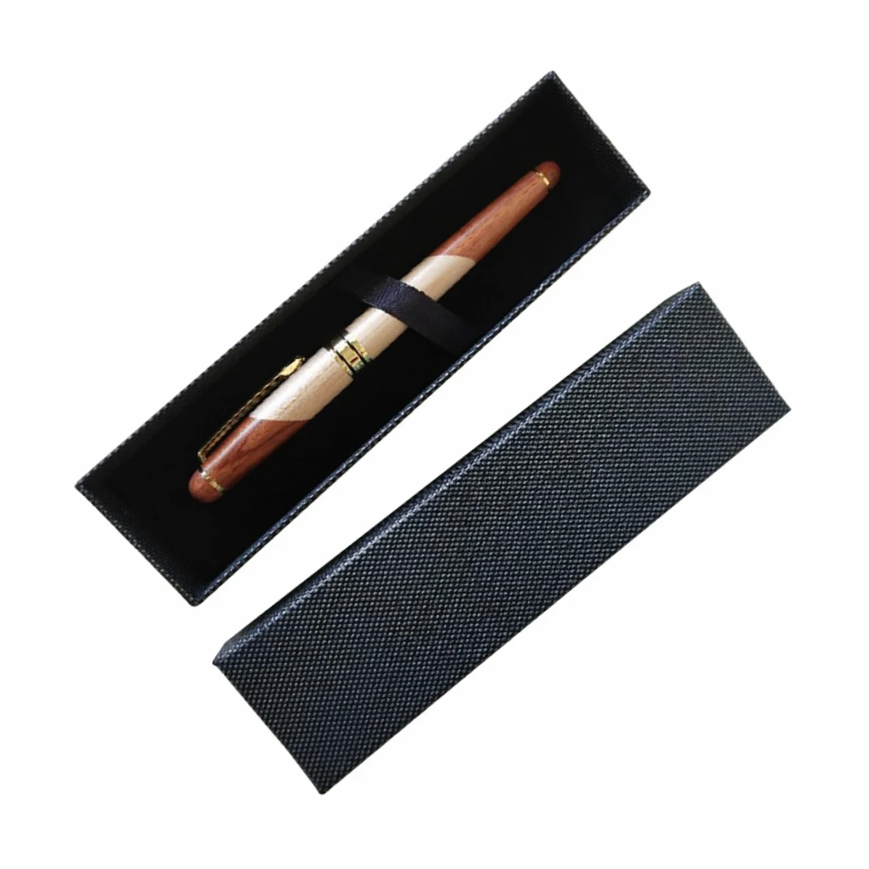 TEHAUX 3pezzi Penne Di Con Scatola Nera Penna Slim e Leggera Per Ufficio e Scuola Per Anniversari e Occasioni Speciali