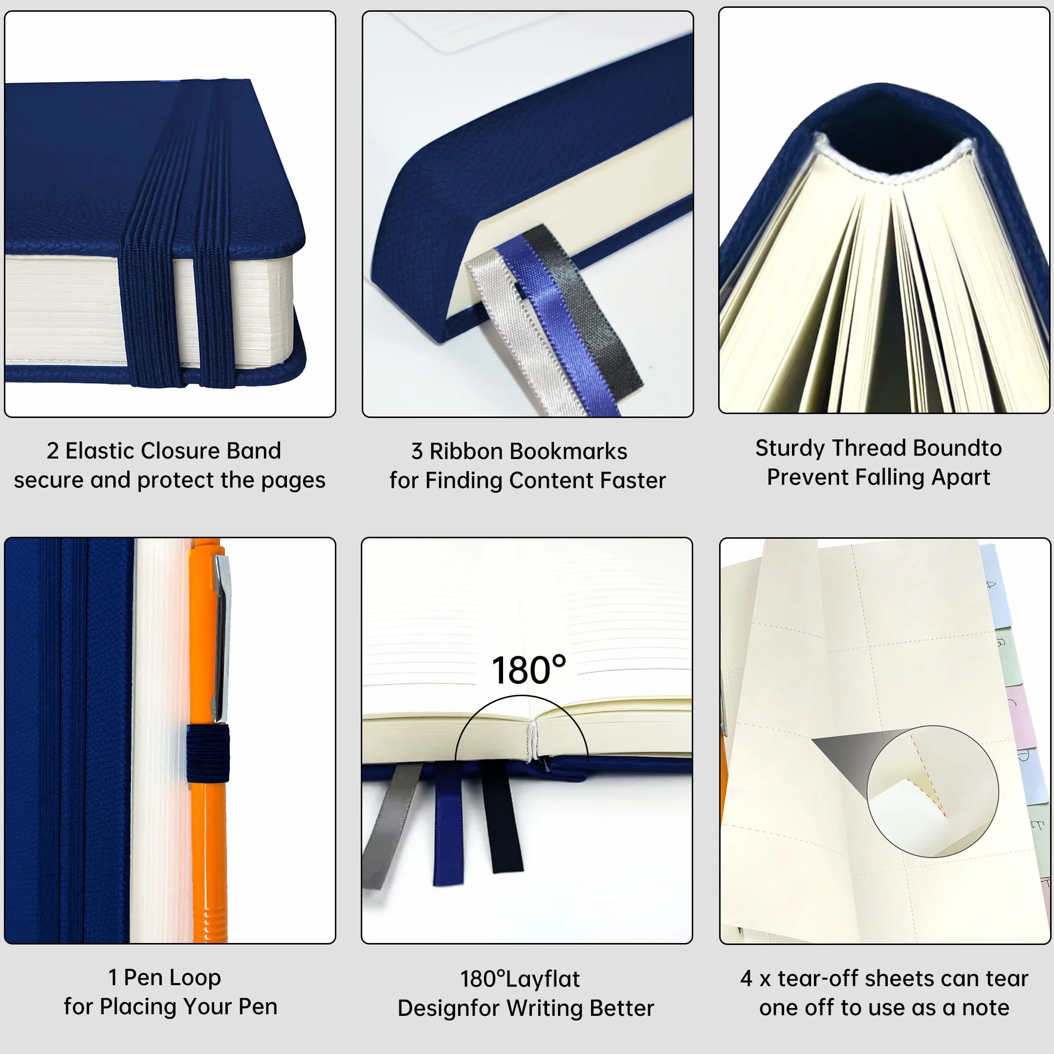 Mlife Quaderno A4 righe 360 pagine 100 g/m² Marrone