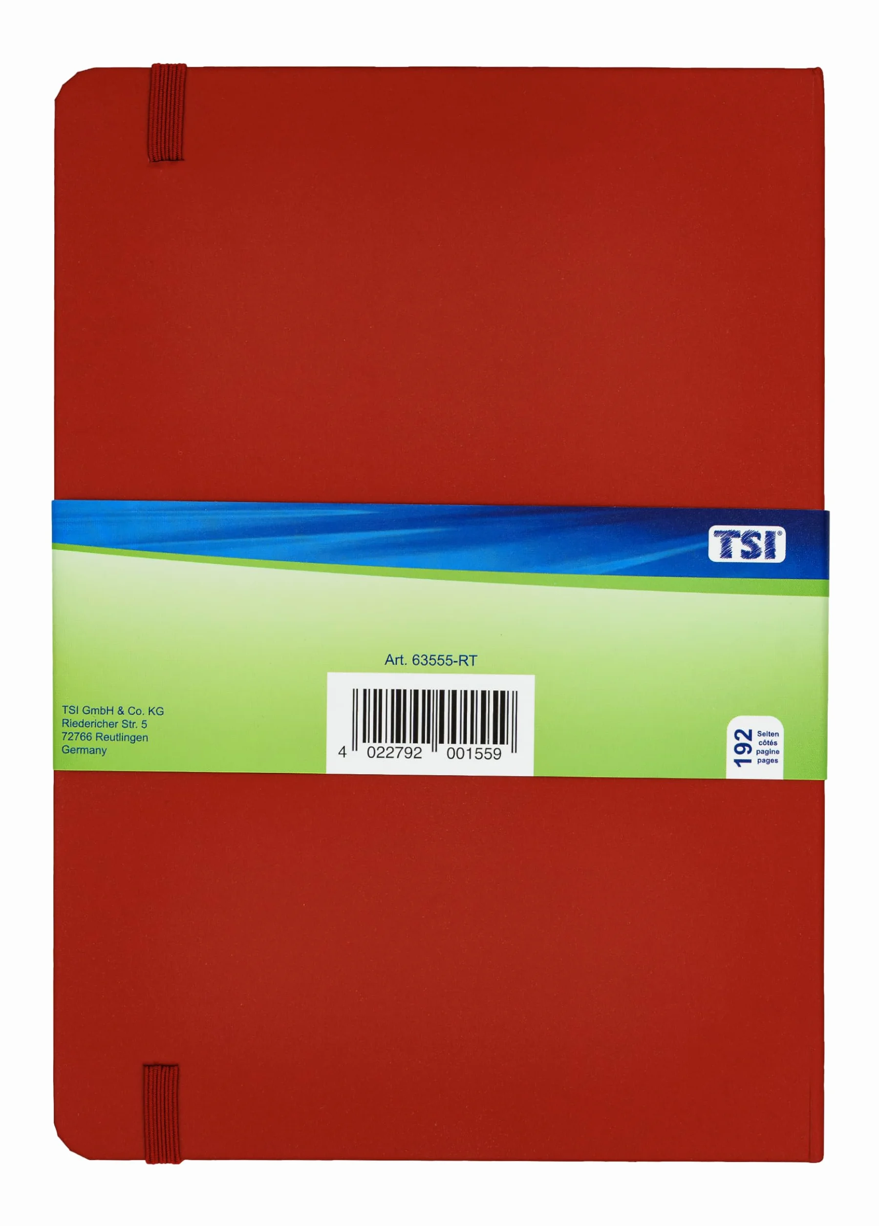 Taccuino A5 a Quadretti 192 Pagine con Tasca Interna Segnalibro Chiusura Elastica