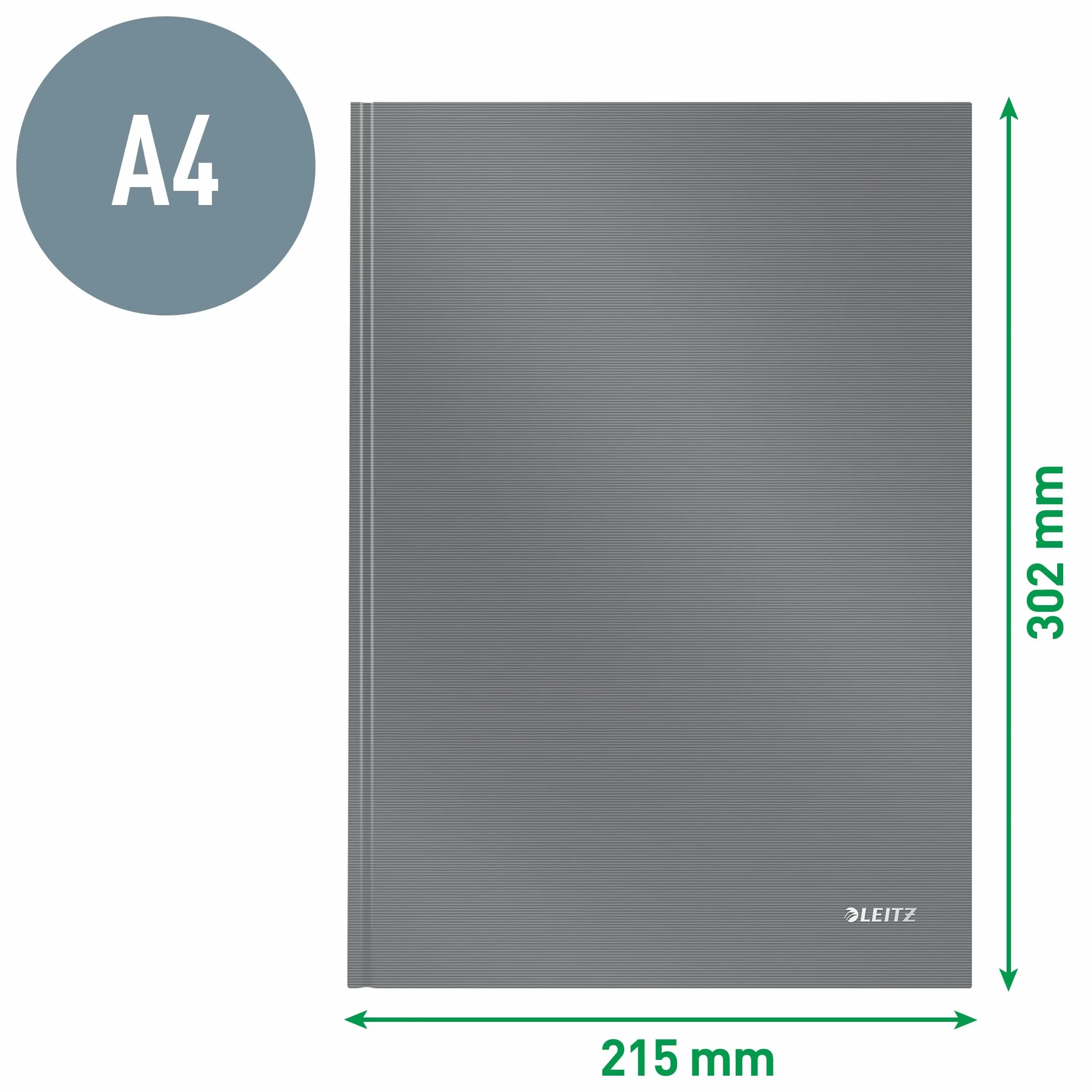 Leitz Quaderno a righe A4 160 pagine Solid nero