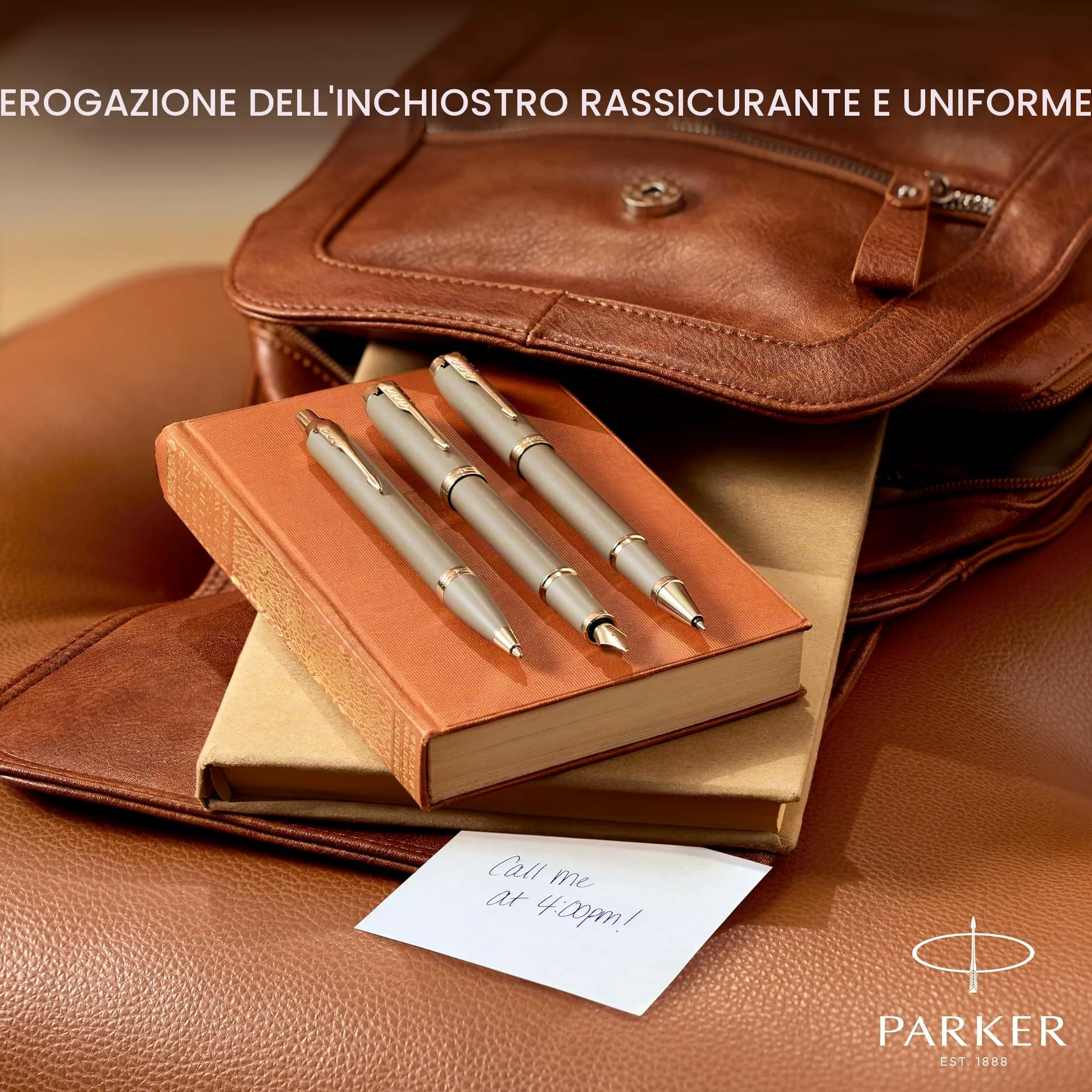 Parker IM Penna roller | Collezione Finishing Touch | finitura sabbia | punta media | inchiostro nero | confezione regalo