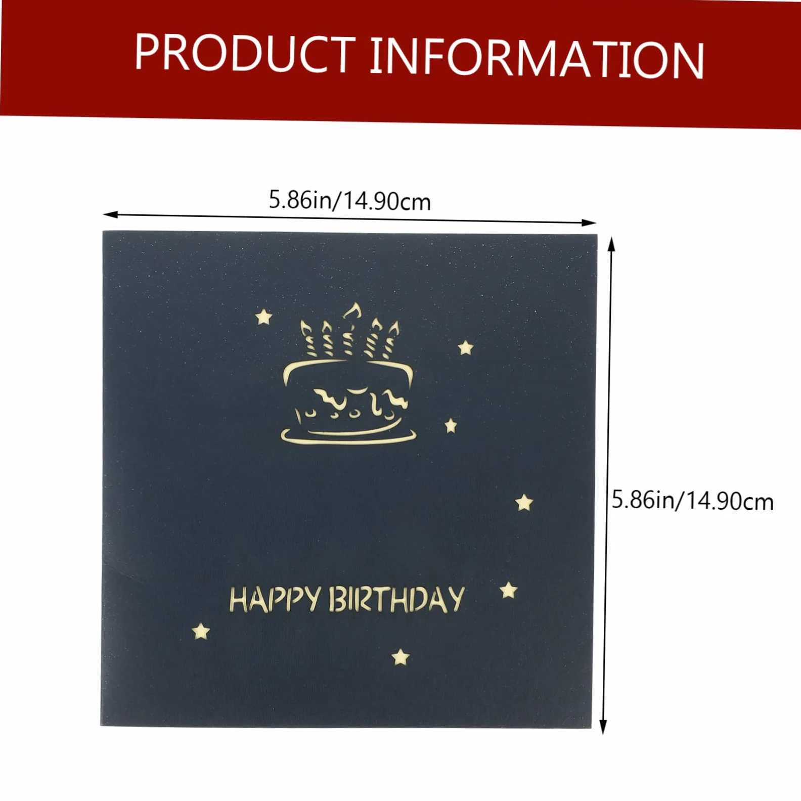 NUOBESTY 3pezzi Biglietto Compleanno Con Musica e Luce Augurale Creativa Per Festeggiamenti Originale Per Compleanno Con Design Elegante e Delicato Perfetta Per Sorprese Speciali