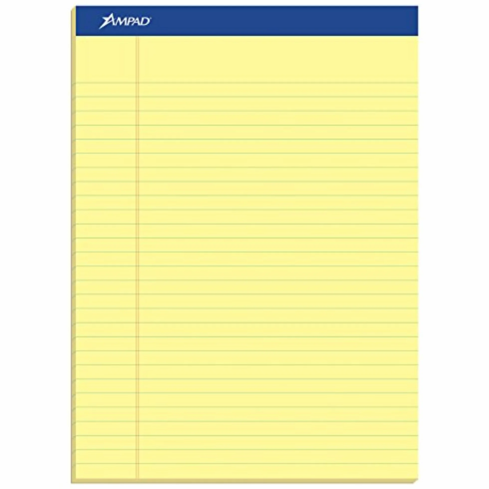 Ampad TOP20220 Blocco da scrittura perforato 8 1/2 x 11 3/4 canarino 50 fogli confezione da 12