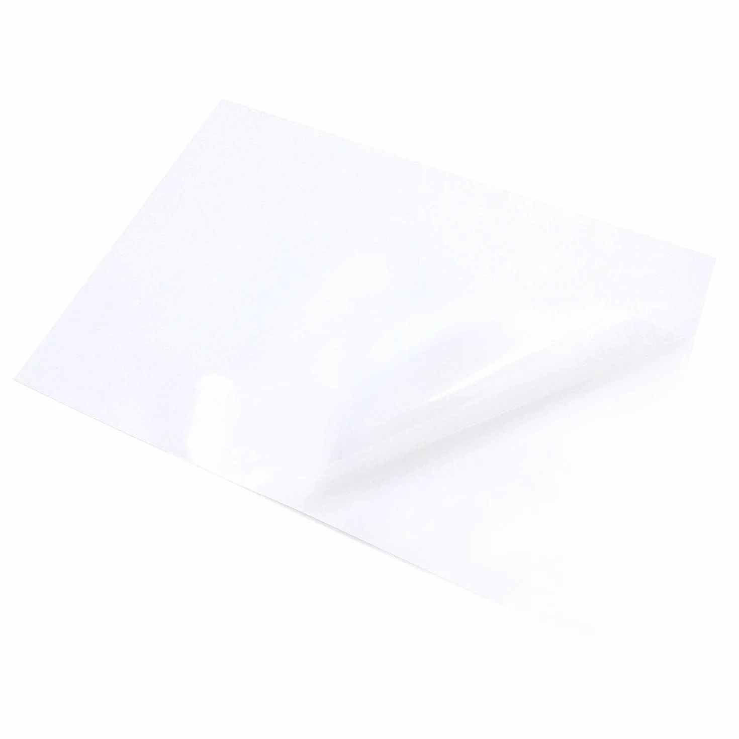 Adesivi A4 impermeabili semitrasparenti lucidi autoadesivi in vinile PVC - Carta da stampa trasparente per stampanti inkjet e laser