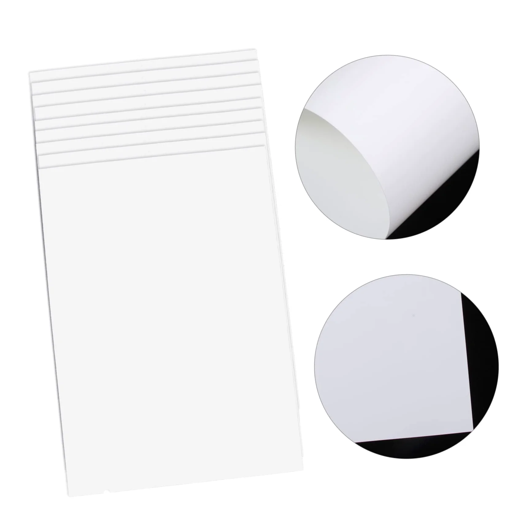 jojofuny 5 Set Carta Fotografica Lucida Doppia Faccia Per Stampanti Inkjet Resistenti Olio E Graffi Alta Definizione Per Foto Vivide Casa E Ufficio 10 Fogli*5